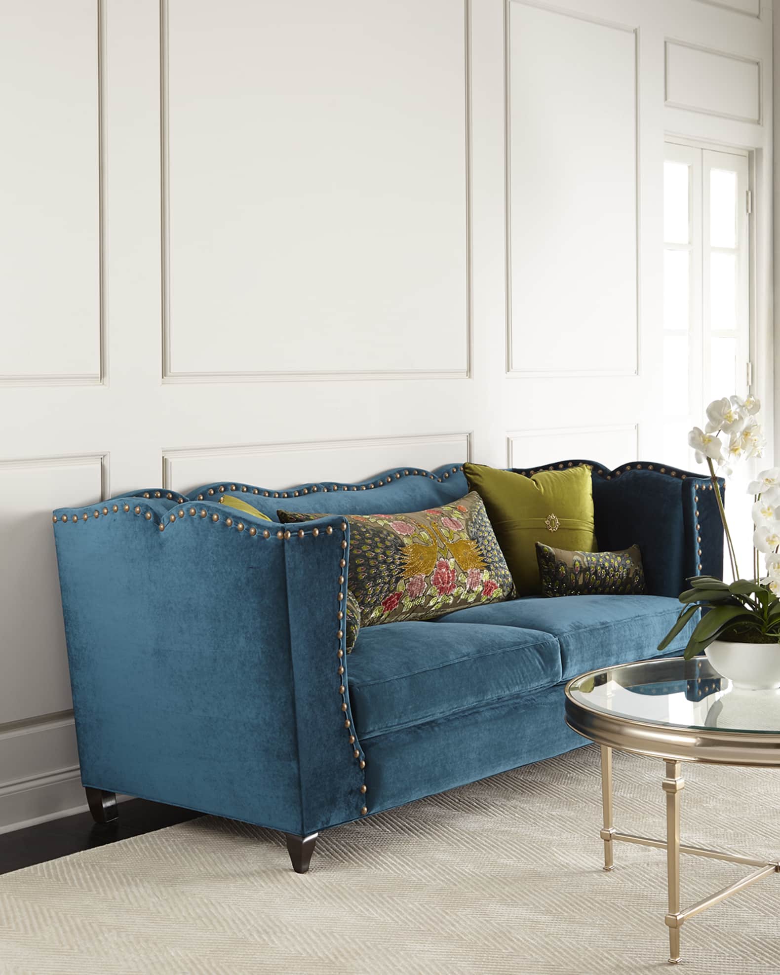 Santiago Peacock Sofa 92" 0