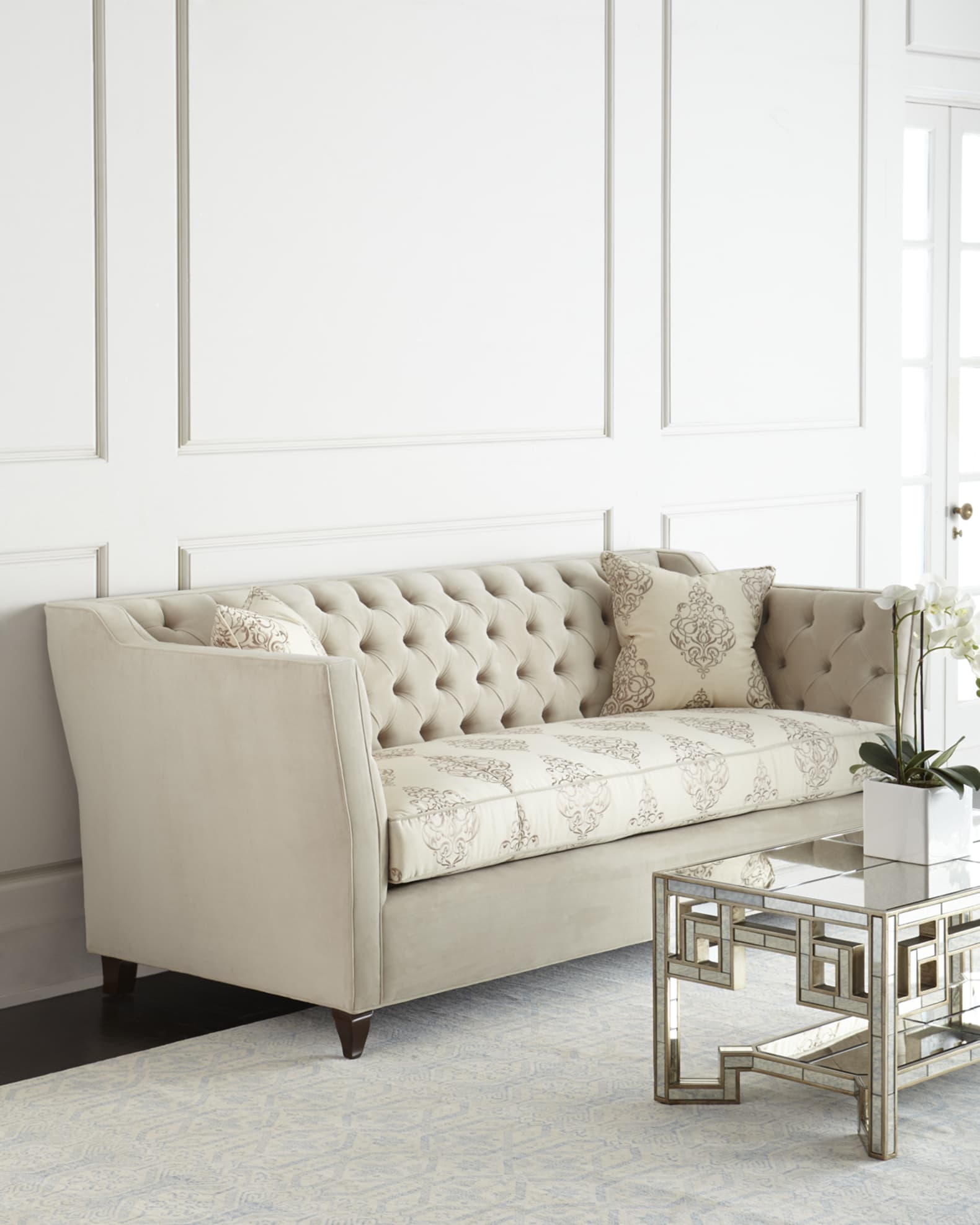 Couture Tufted Sofa, 87" 1