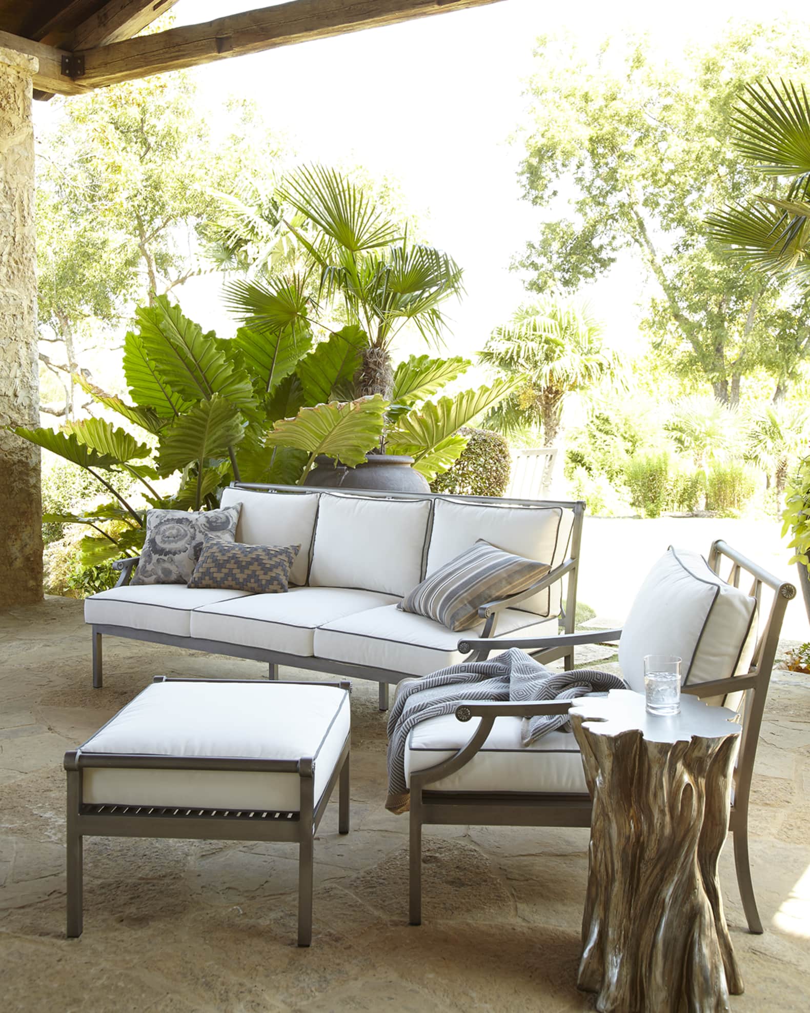Charlotte Outdoor Ottoman 0