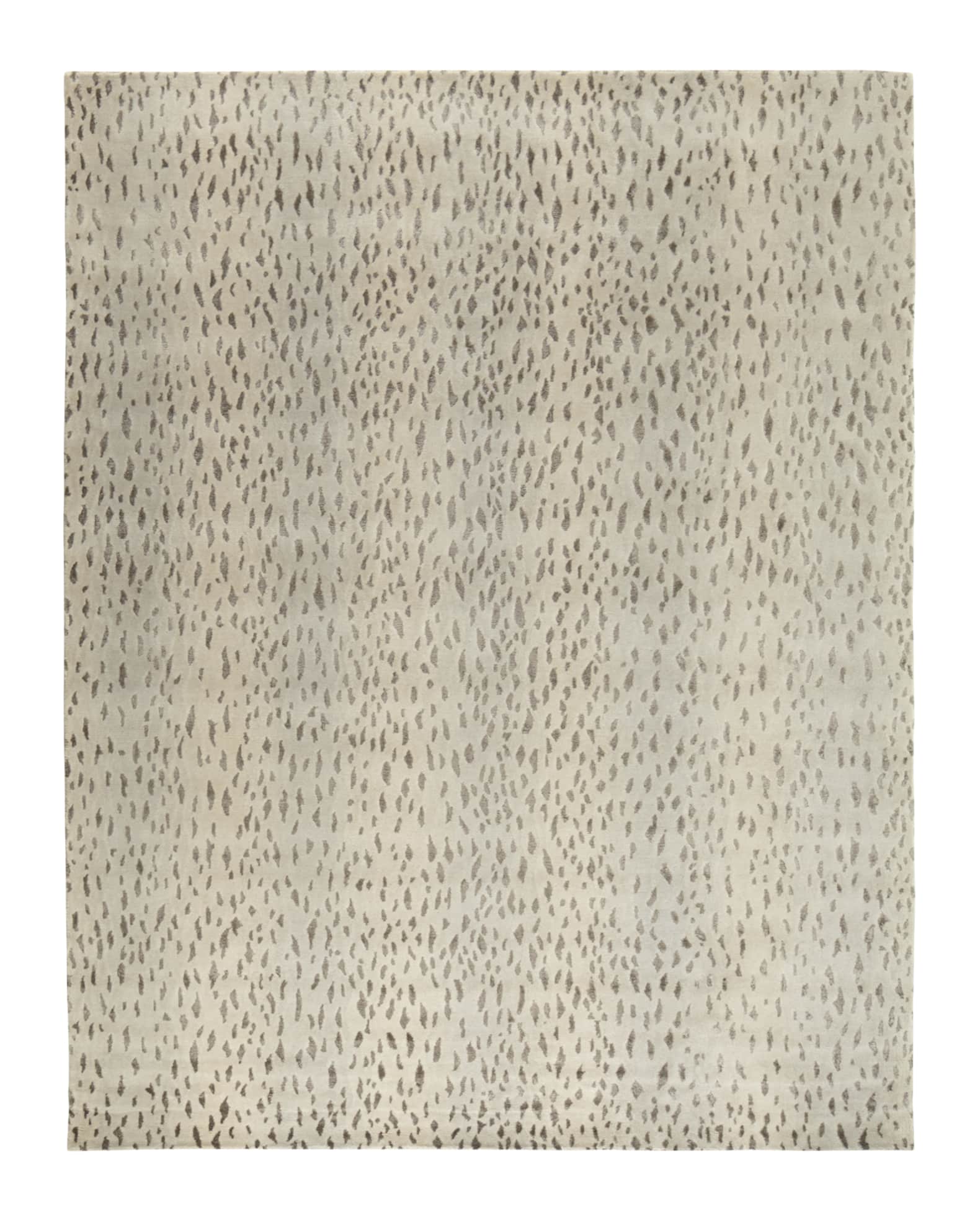 Silver Leopard Rug | Neiman Marcus