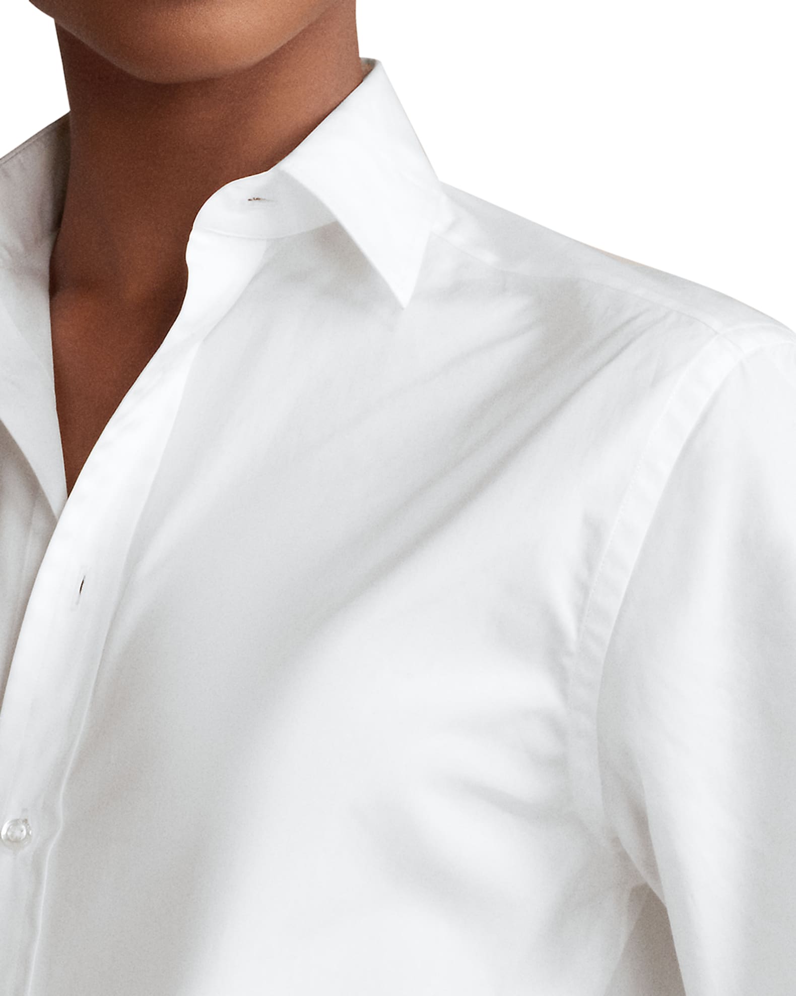 High low white blouse store