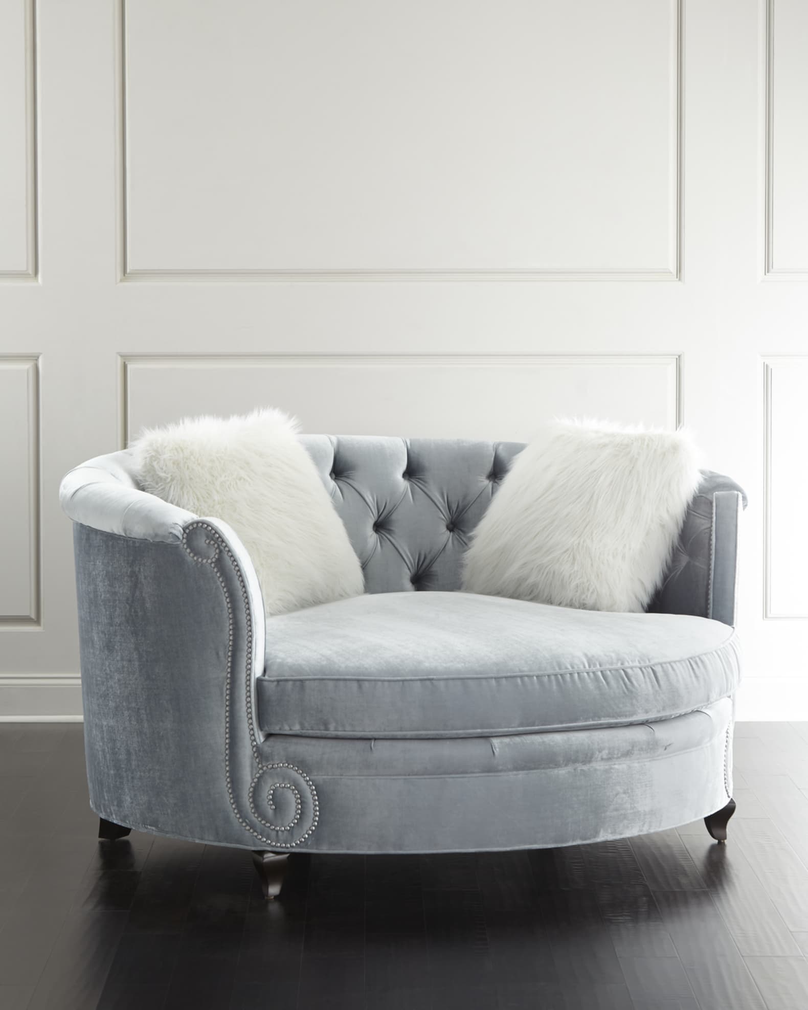 Harper Tufted Cuddle Chair 0