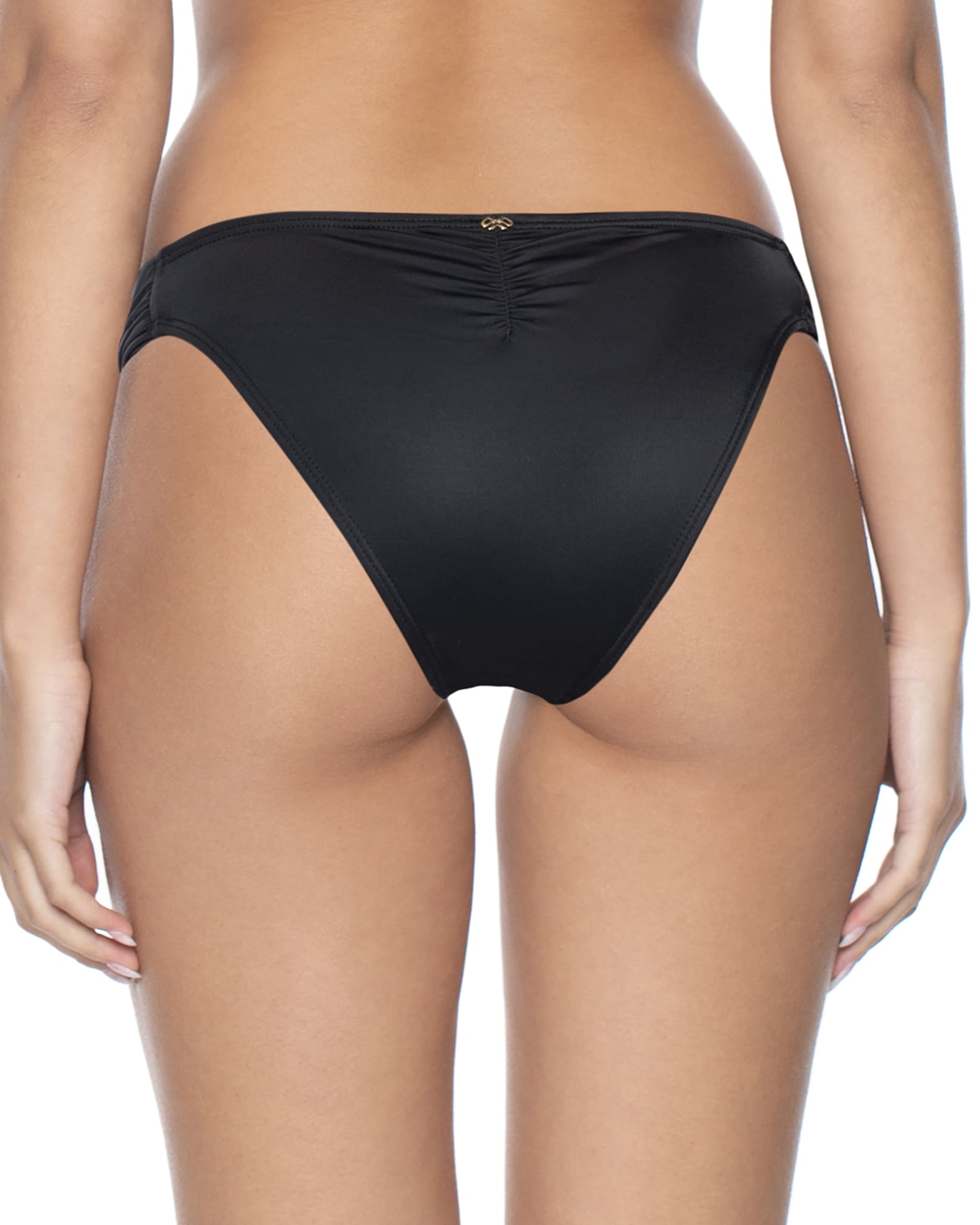  PQ Swim Women's Midnight Lace Fanned Bikini Bottoms