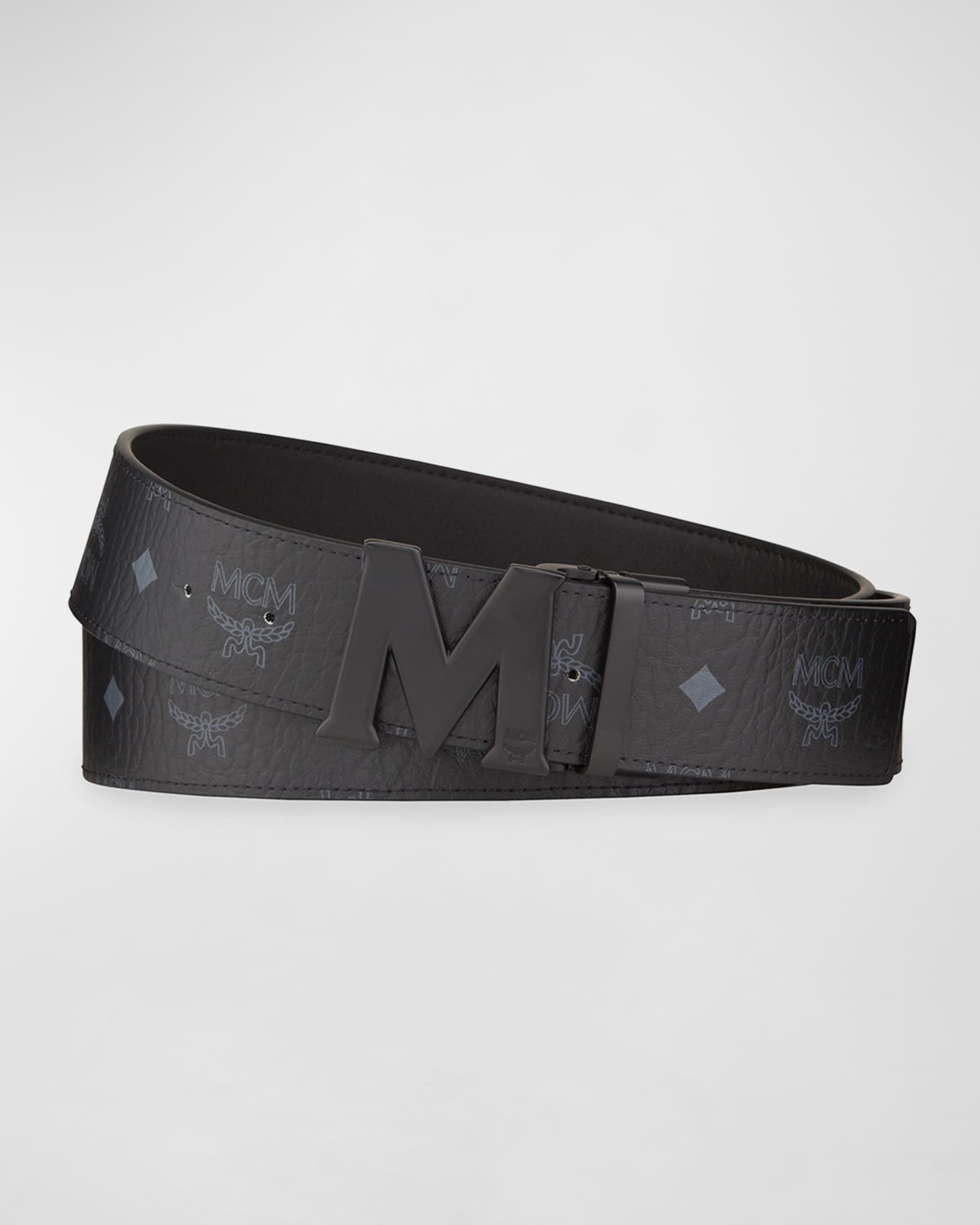 Visetos Reversible Matte-Buckle Belt 0