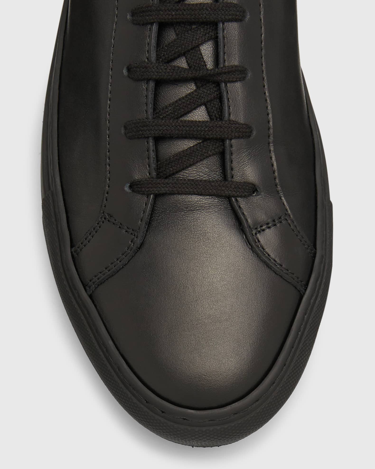 Common Projects Men's Achilles Low-Top Sneakers, Black | Neiman Marcus