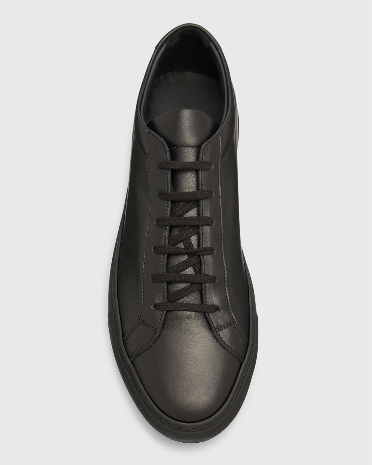 Common Projects Men's Achilles Low-Top Sneakers, Black | Neiman Marcus