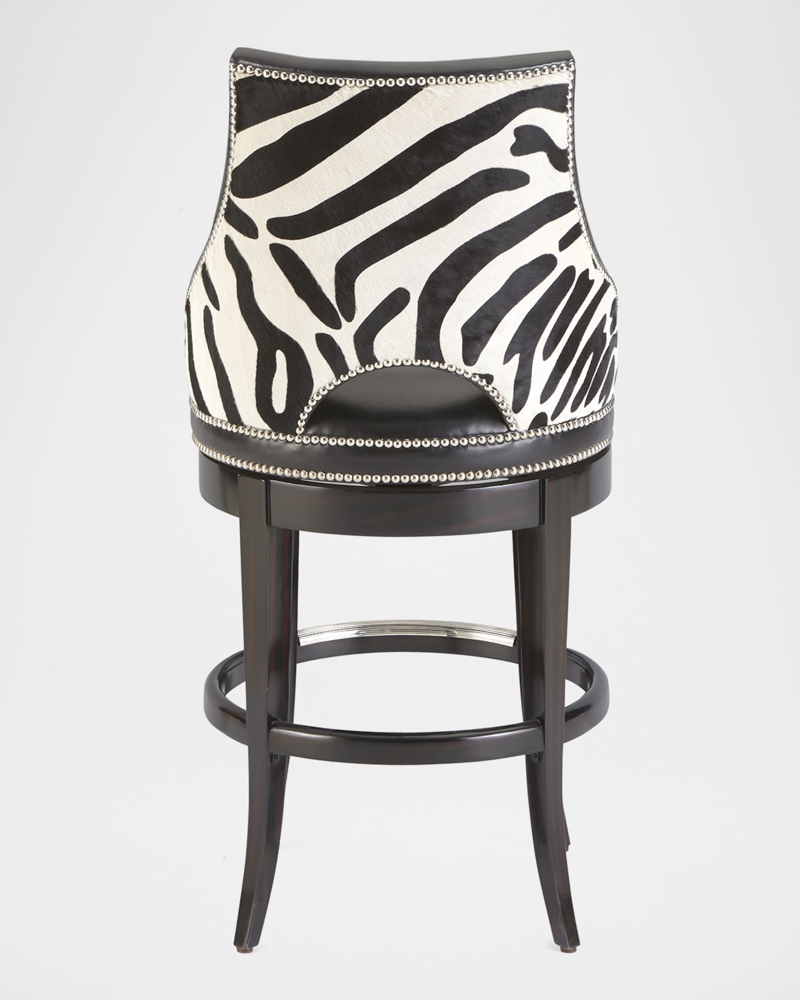 Zebrano Swivel Barstool 31" 0