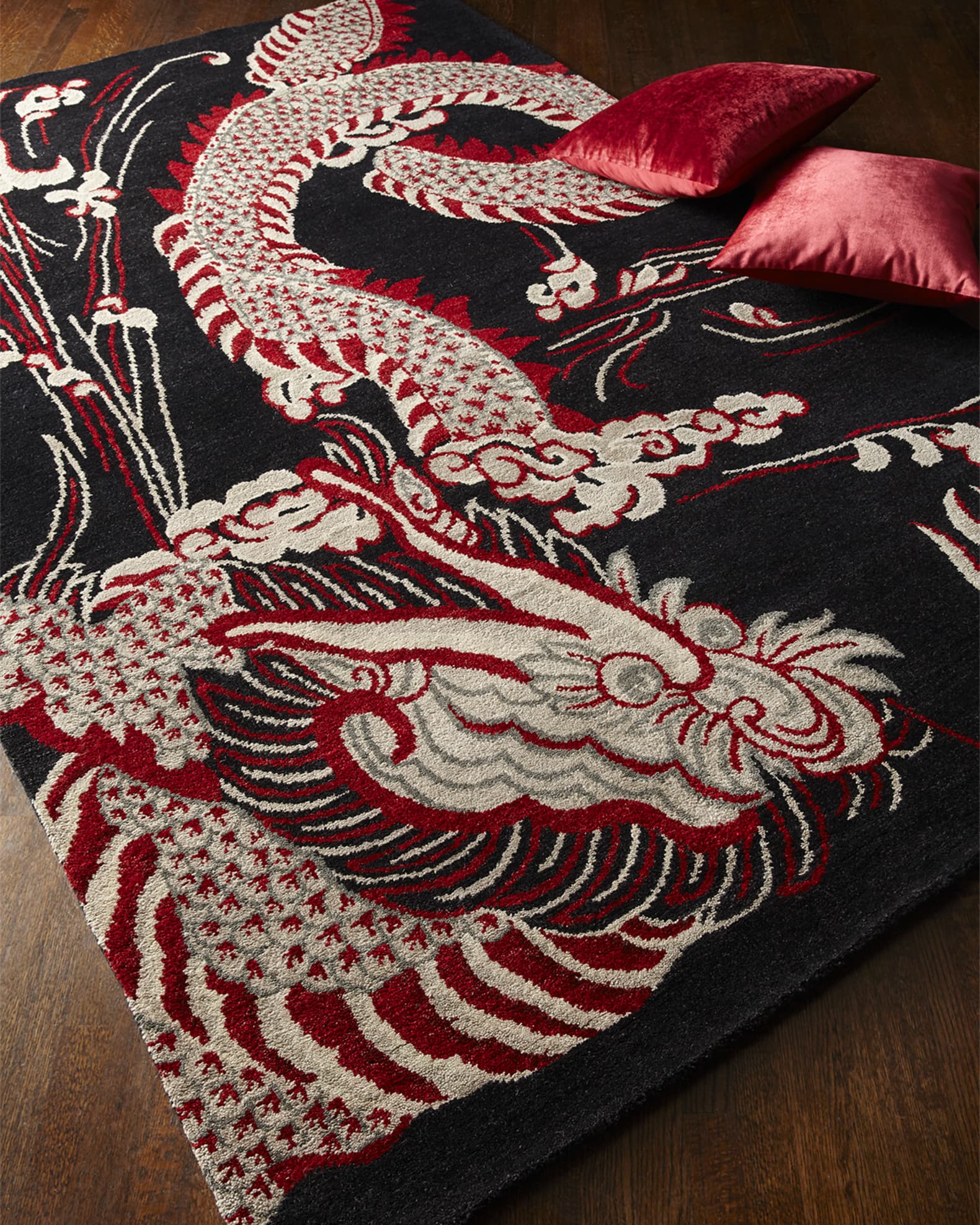 Black Dragon Rugs | Neiman Marcus