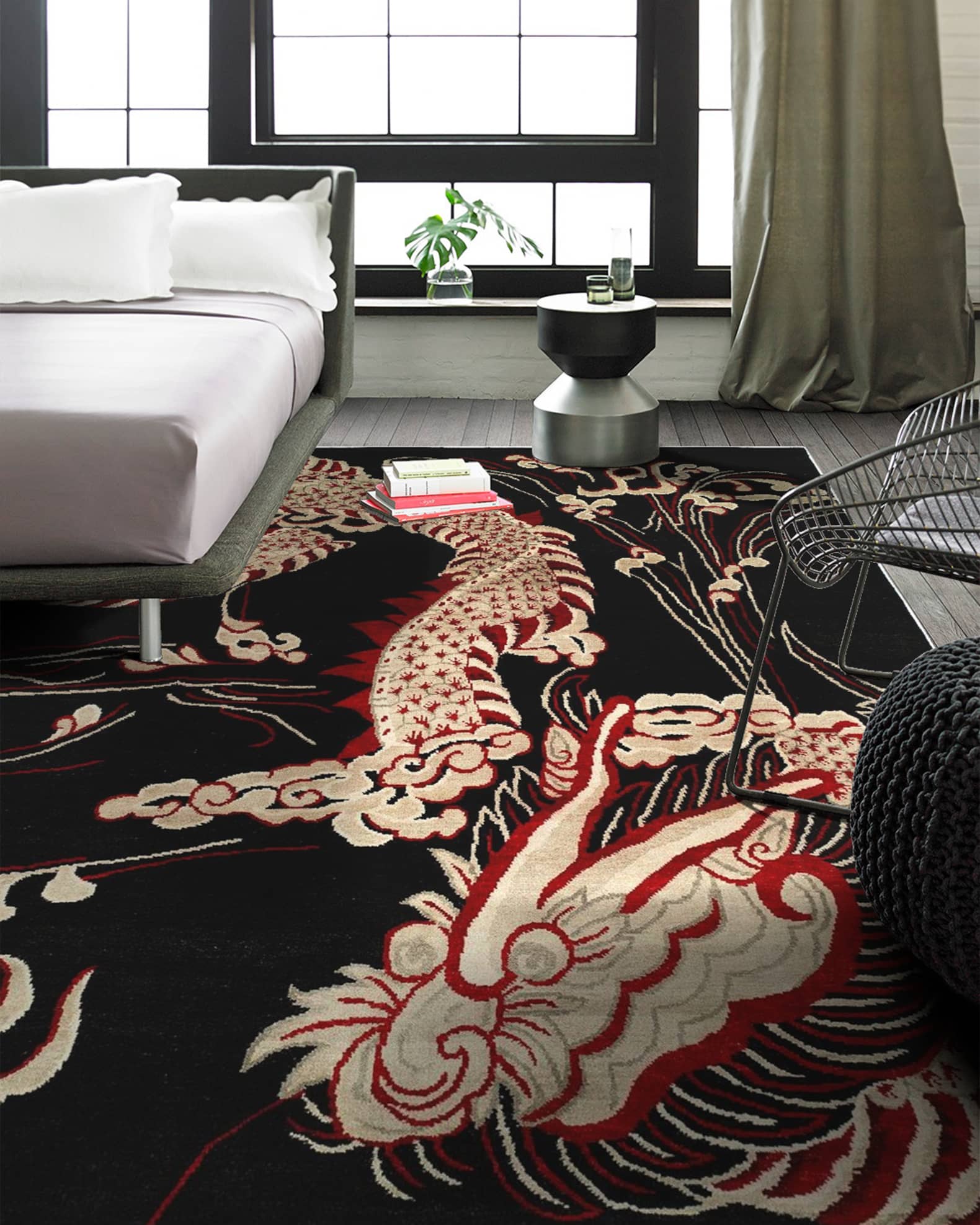 Black Dragon Rugs | Neiman Marcus