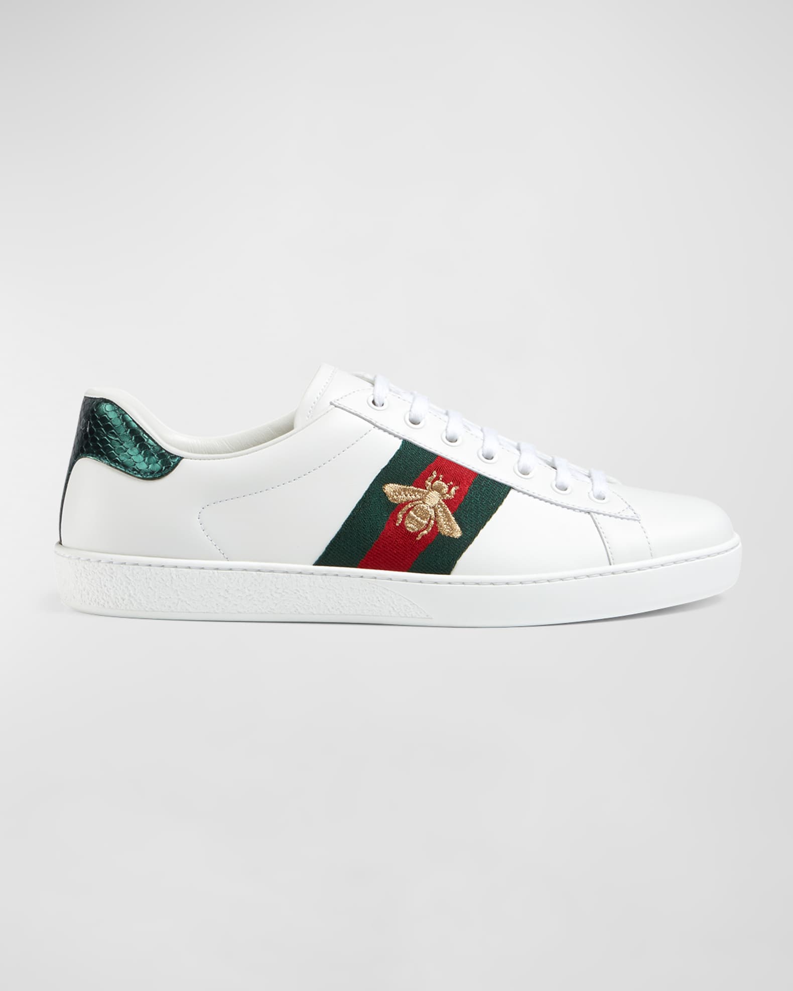 Gucci new ace webbed low top sneaker on sale