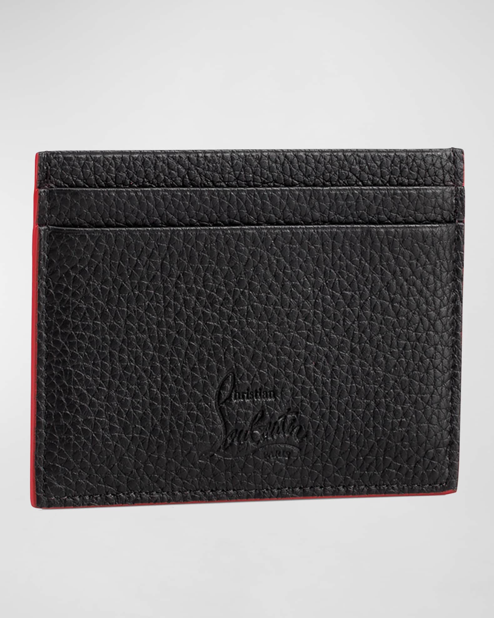 Christian Louboutin Men's Kios Spiked Leather Card Case