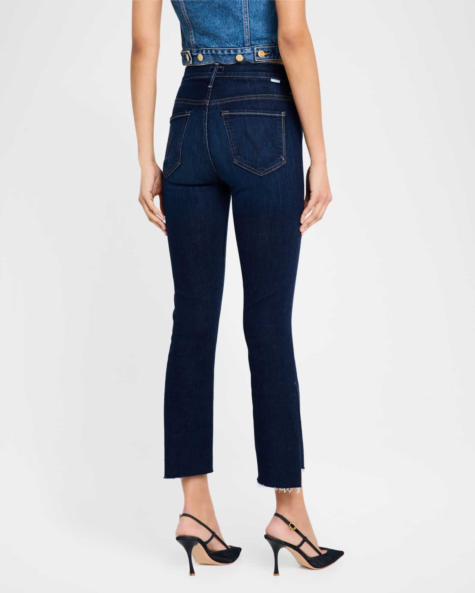 最安プラン Jeans Fray Step Crop Insider The MOTHER | Marcus Neiman パンツ