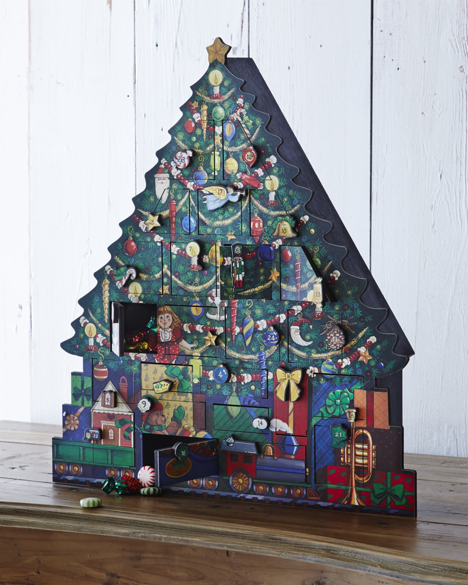 Byers' Choice Christmas Tree Advent Calendar Neiman Marcus