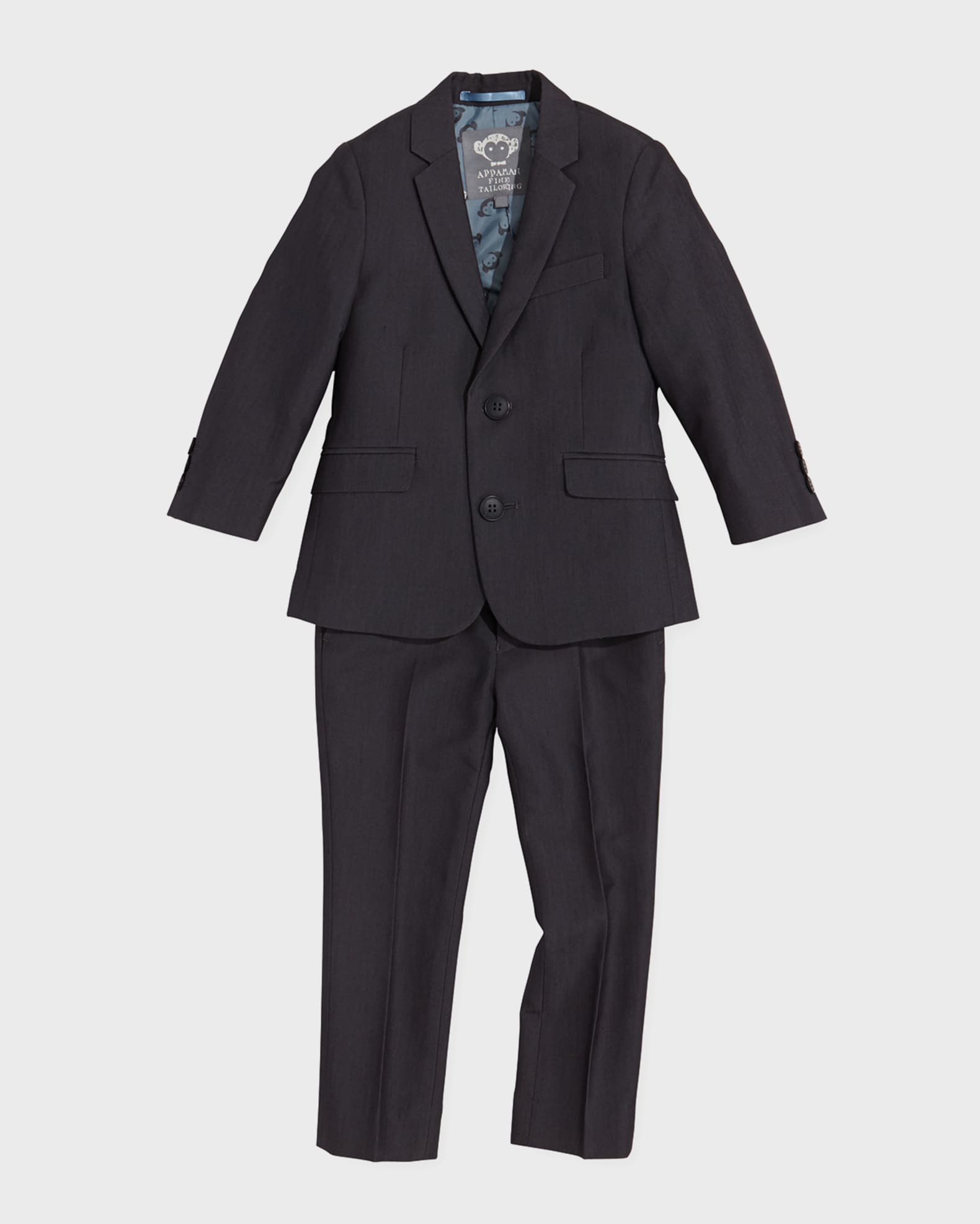 Appaman Boys Two Piece Mod Suit Vintage Black 2T 14 Neiman Marcus
