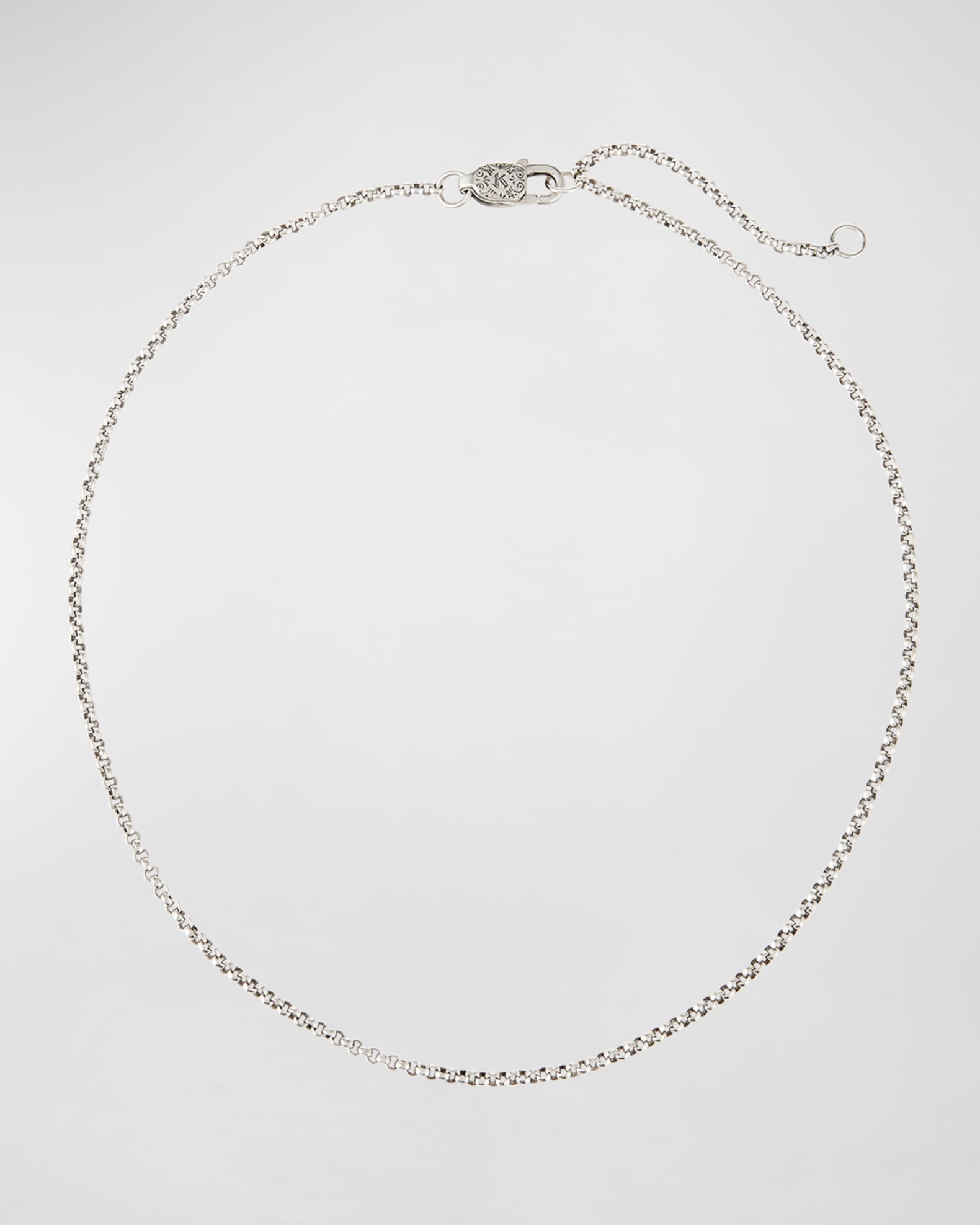 Sterling Silver Petite Rolo Chain Necklace 0