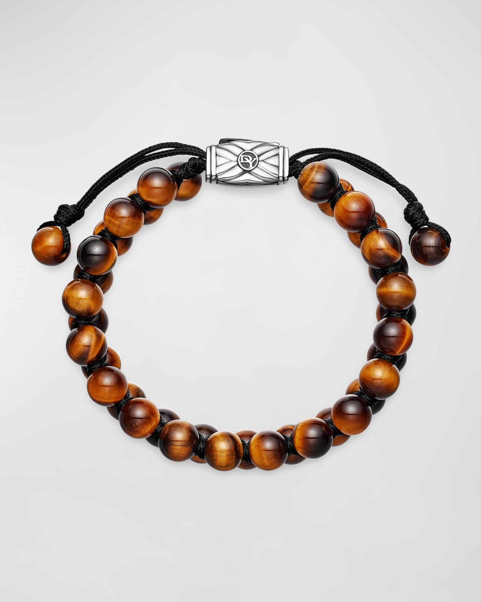 David Yurman Men's Spiritual Beads Two Row Woven Bracelet, 8mm