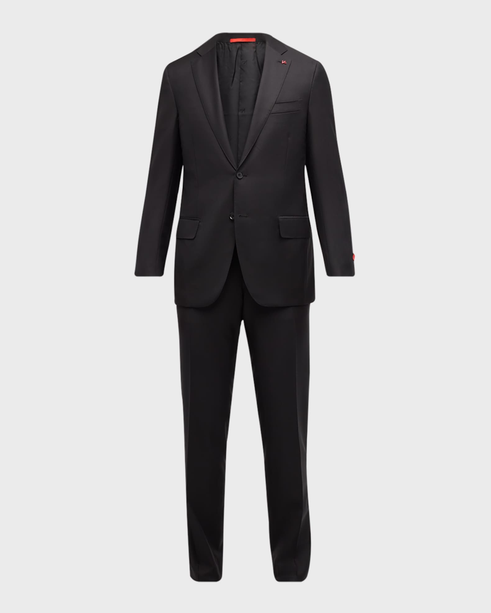 Solid Wool Two-Piece Suit 0