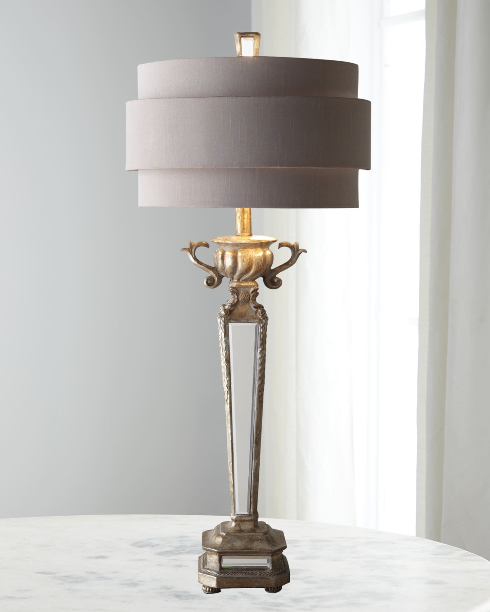 Mirrored Table Lamp