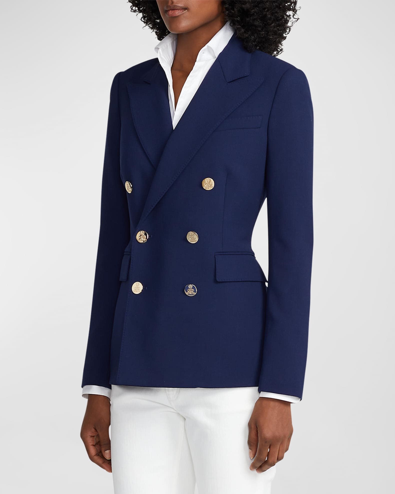 Ralph Lauren Collection Camden Wool Crepe Jacket | Neiman Marcus