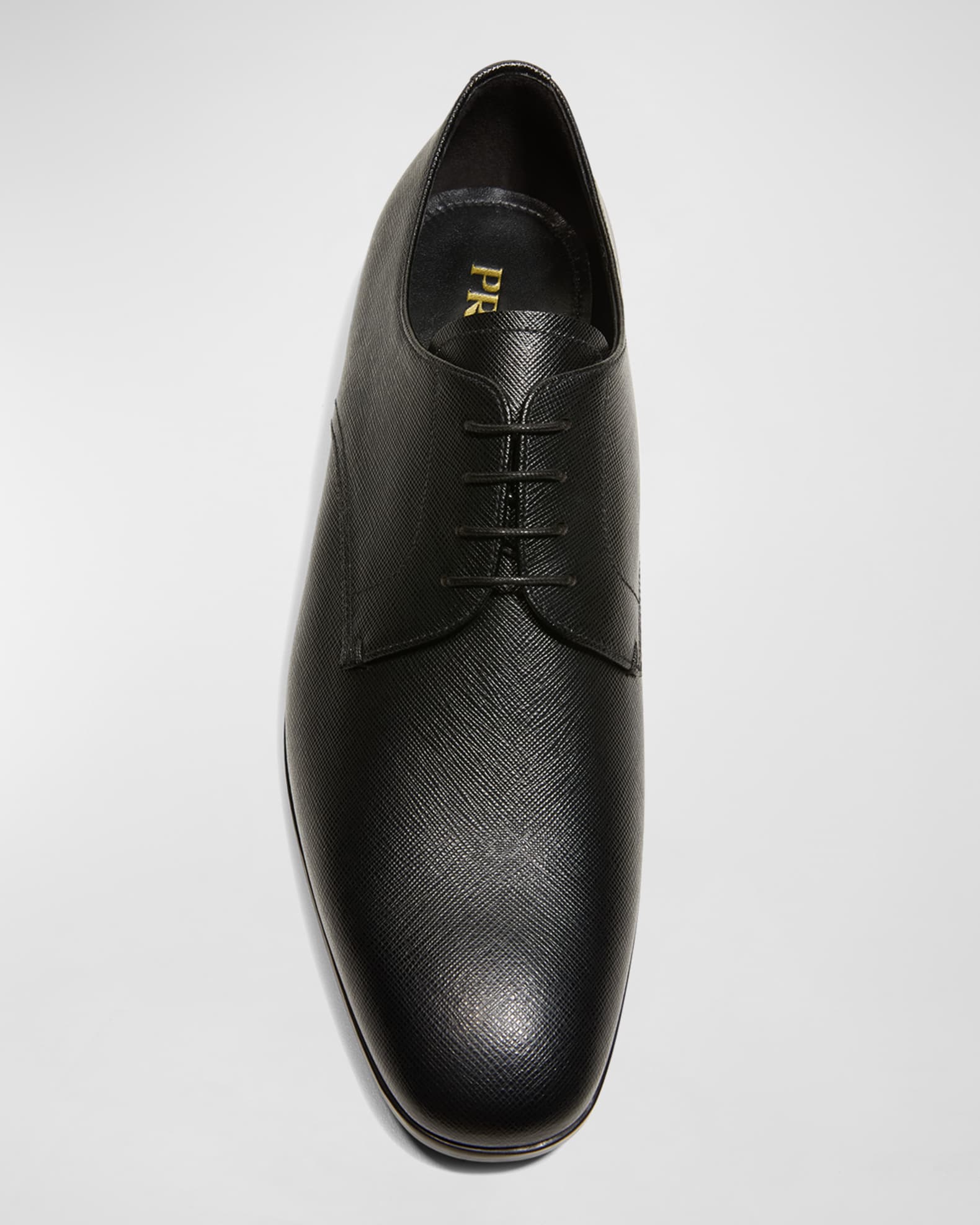 Prada saffiano mens shoes shop