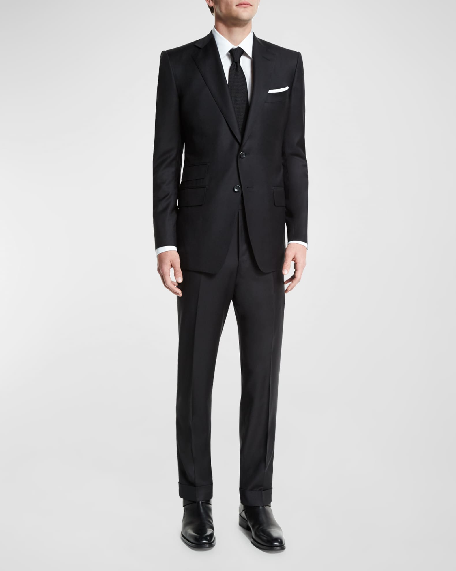 当店だけの限定モデル O'Connor Men's FORD TOM Base Master Wool 130s Two-Piece Trim スーツ