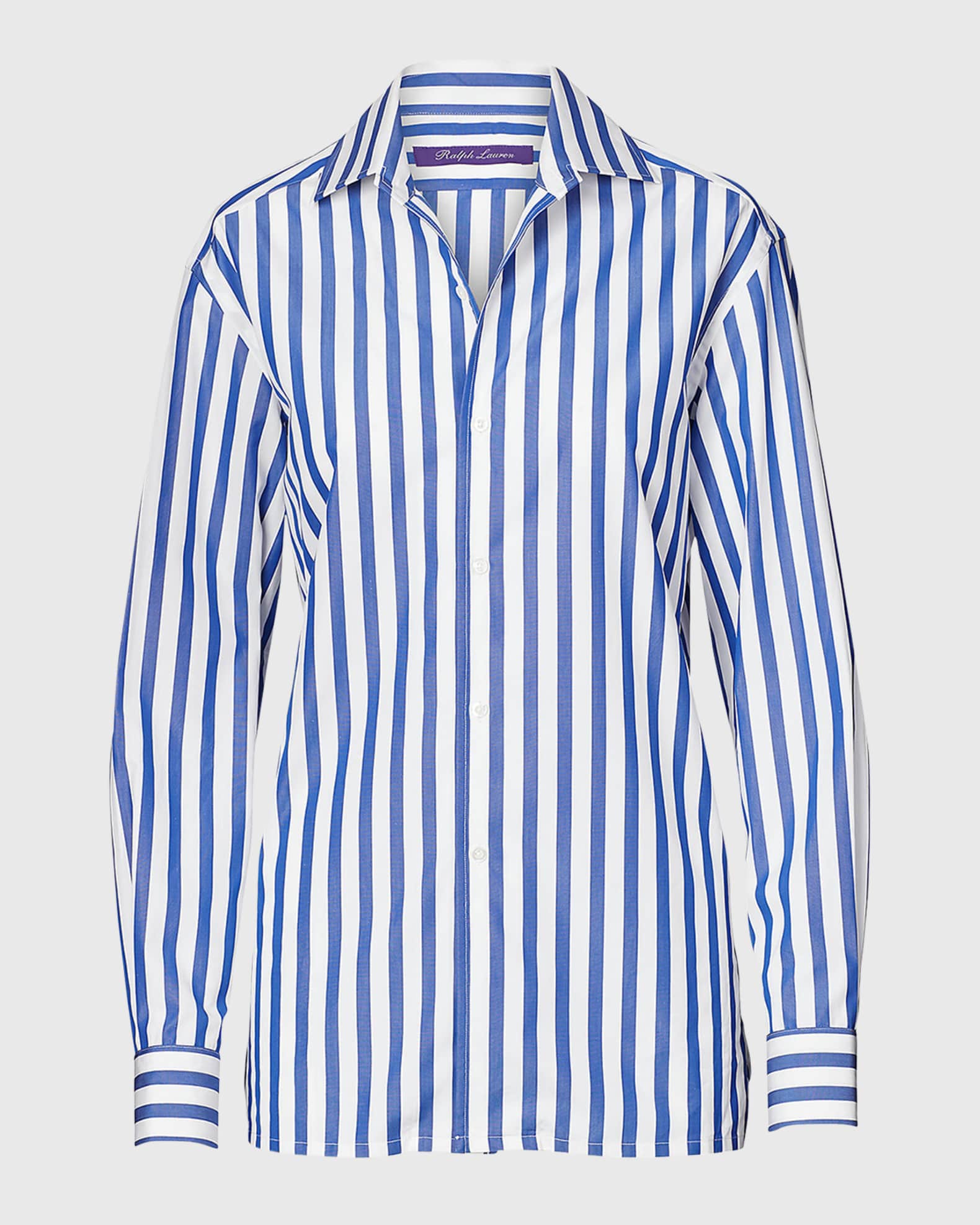Ralph Lauren Collection Women's Capri Striped Cotton Shirt