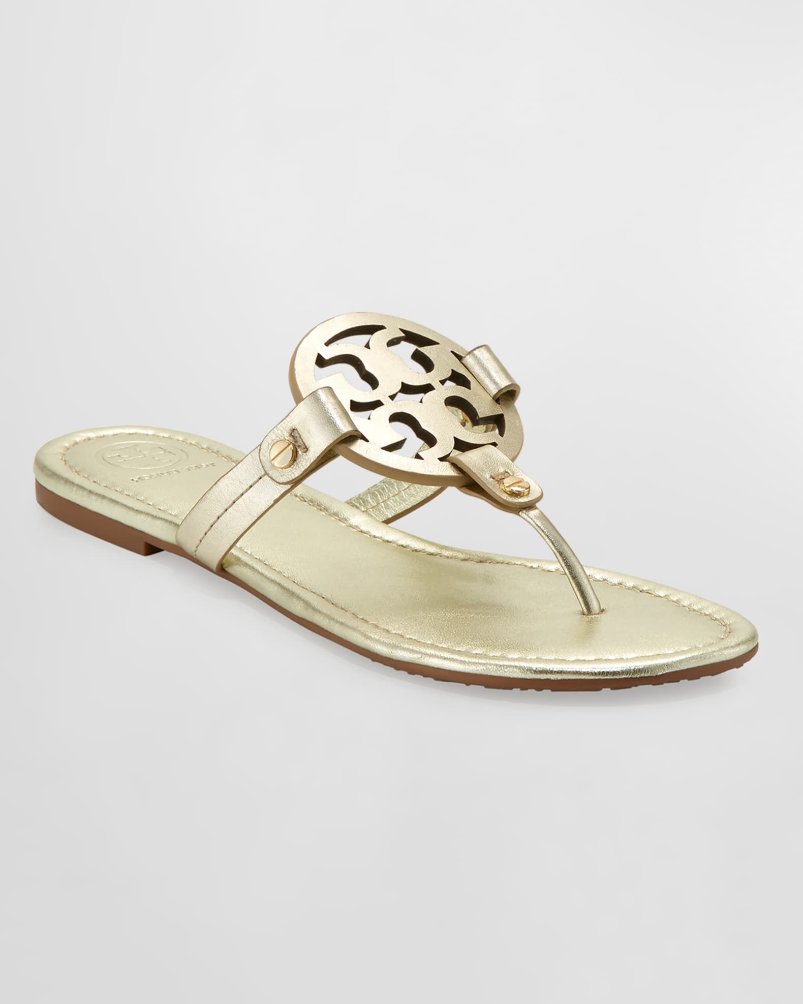 Miller Leather Logo Sandals 1