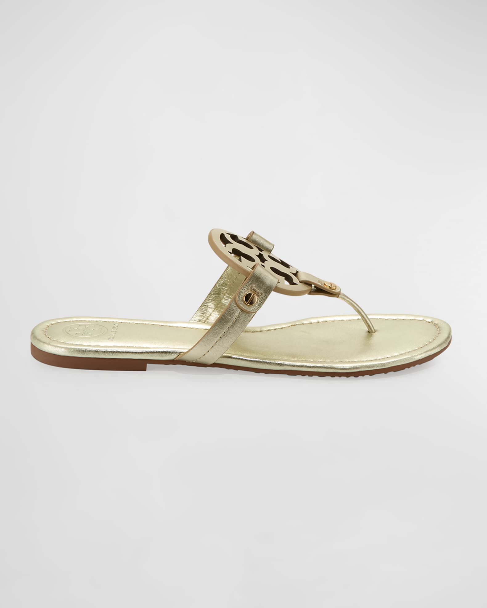 Miller Leather Logo Sandal | Neiman Marcus