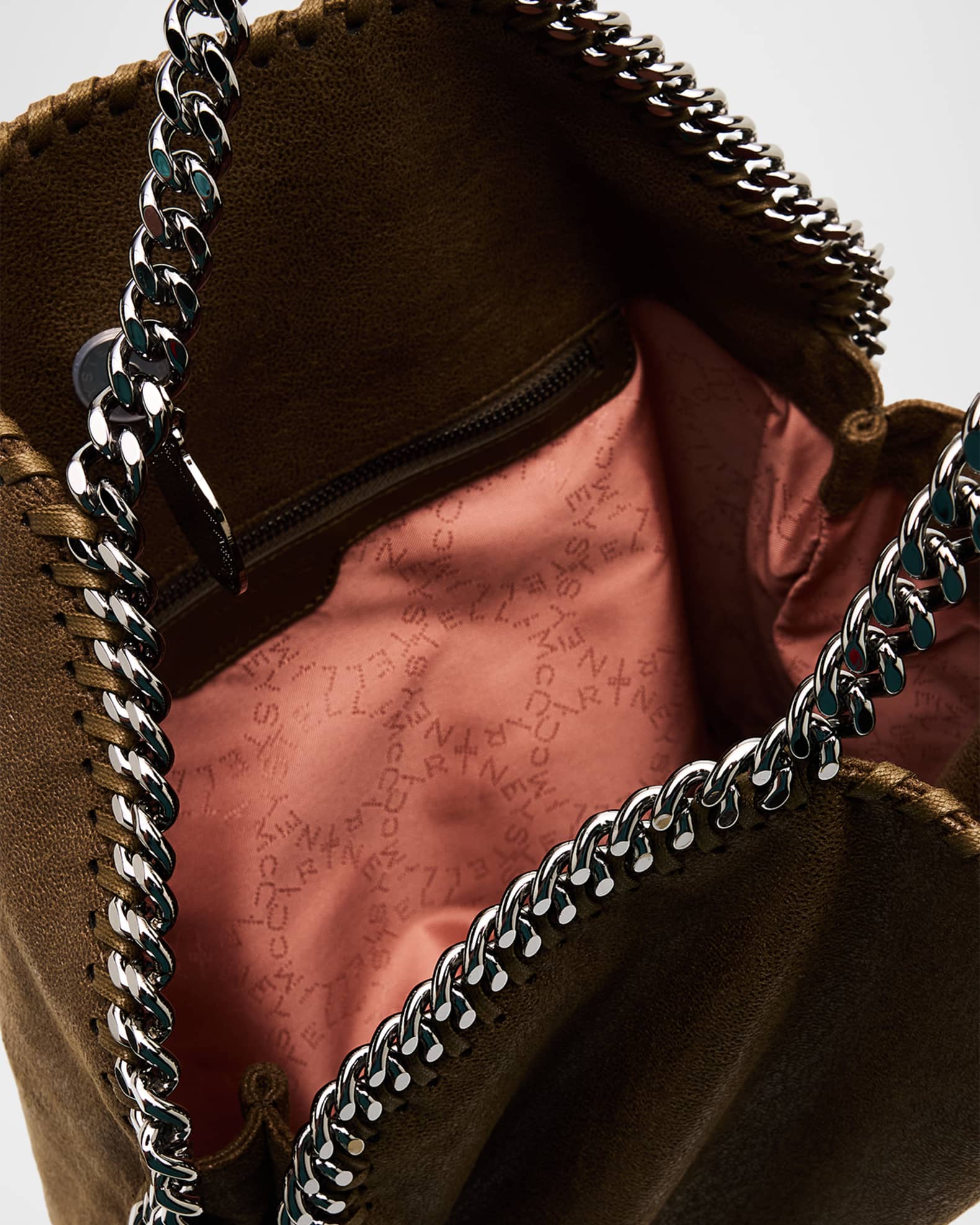 Stella McCartney Falabella Shaggy Deer 3-Chain Tote Bag with