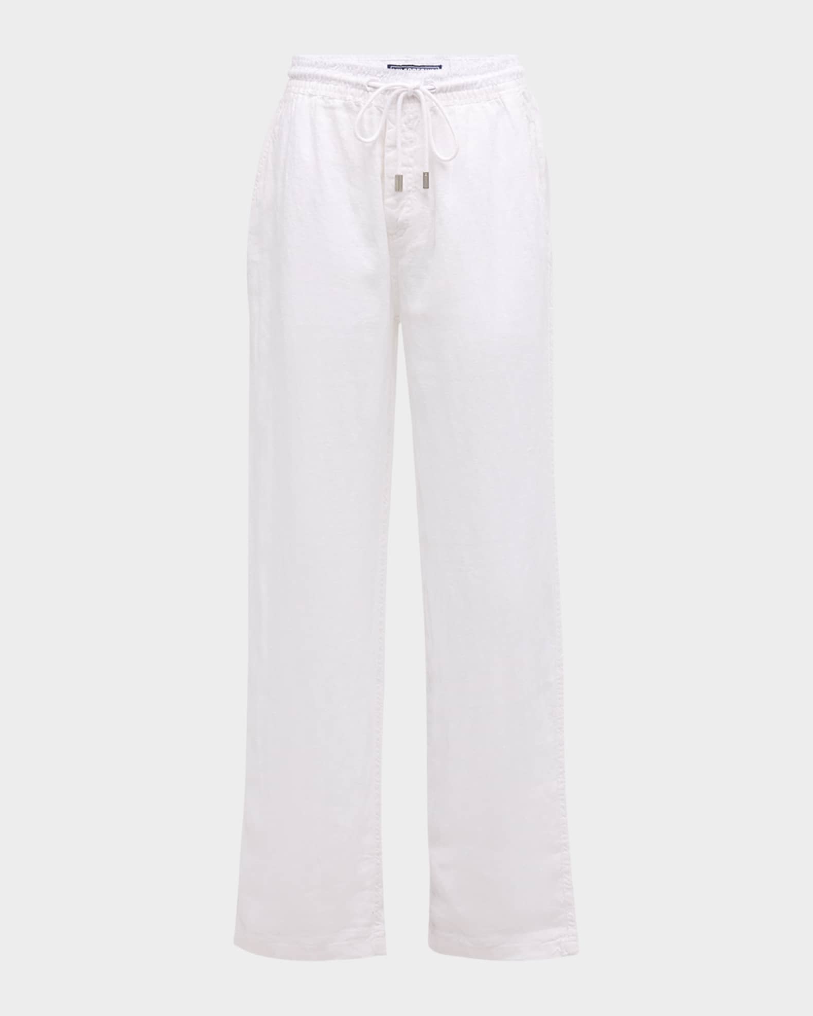 Pacha Drawstring Linen Pants 0
