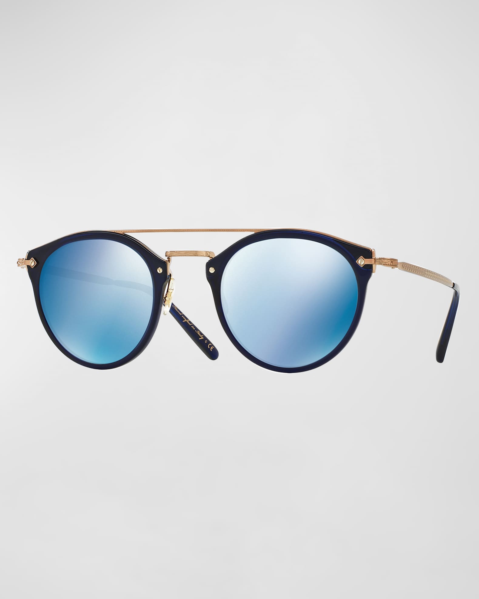 Mirrored sunglasses with brow bar new arrivals
