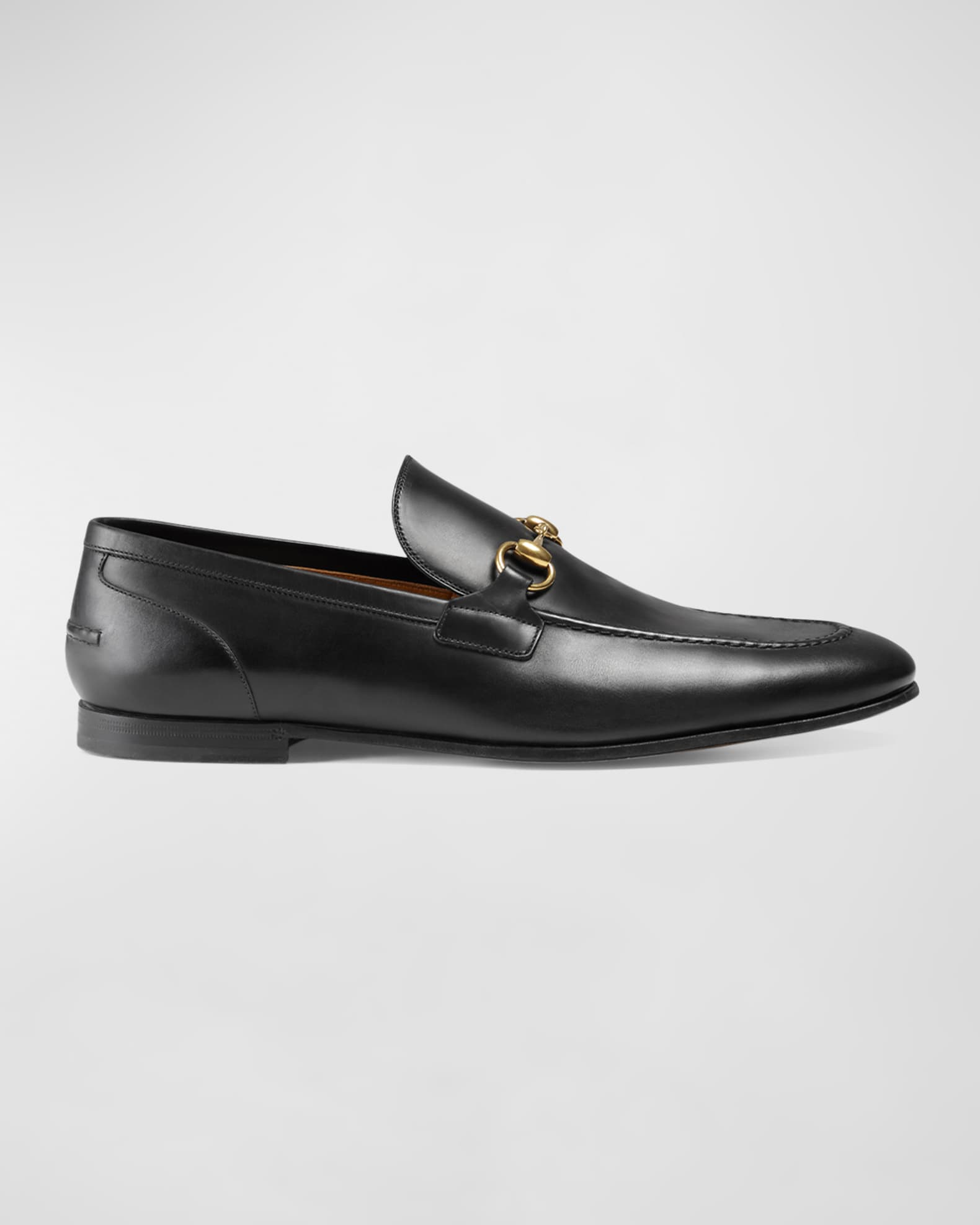 Gucci leather loafers mens hotsell