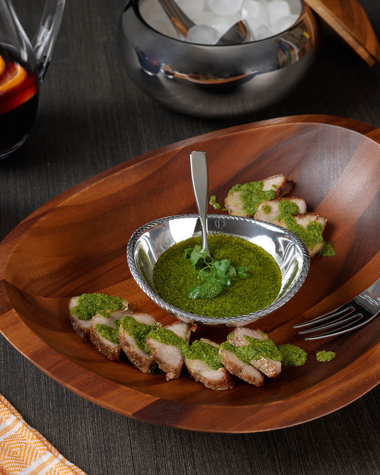 Nambé 'Braid' Chip & Dip Server