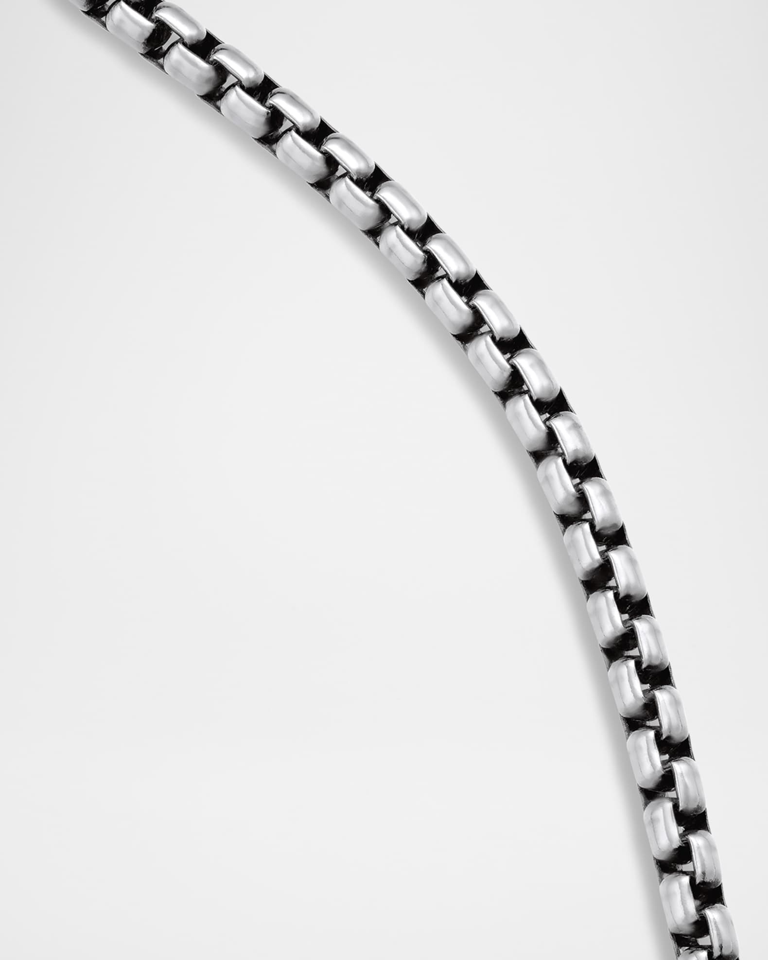 David Yurman Men s Box Chain Necklace in Silver 2.7mm 20 L Neiman Marcus