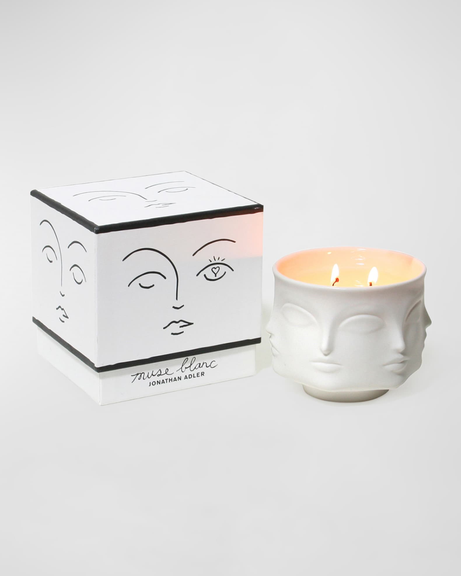 Jonathan Adler White Muse Candle Neiman Marcus