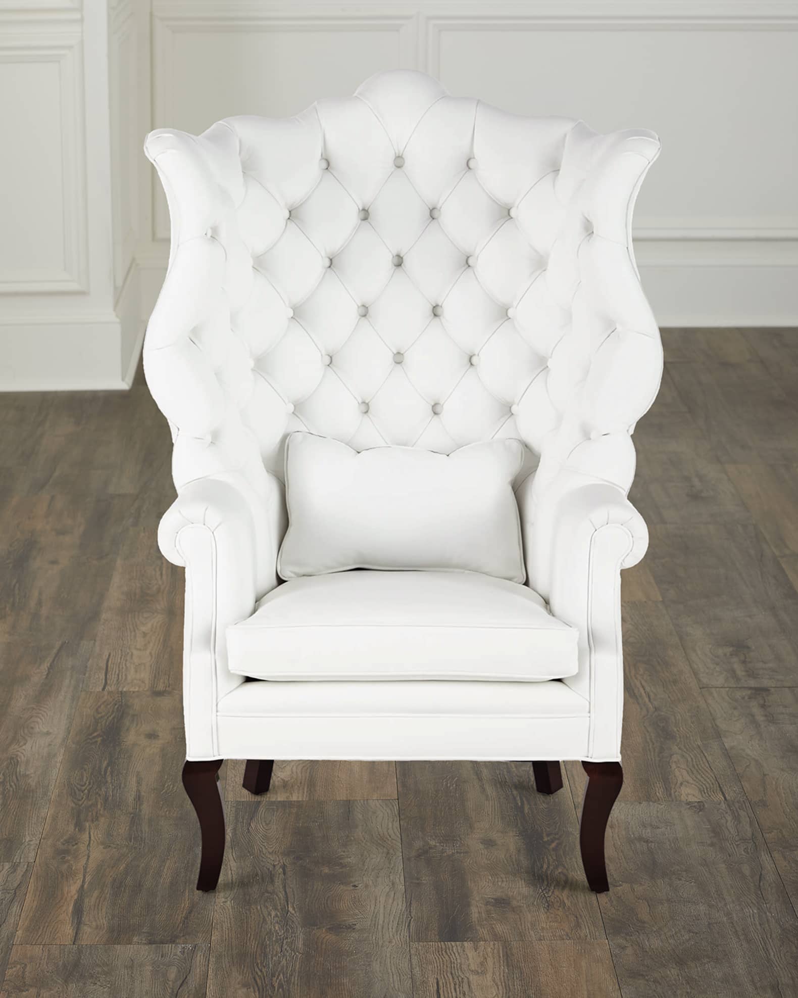 Pantages Leather Wing Chair 0