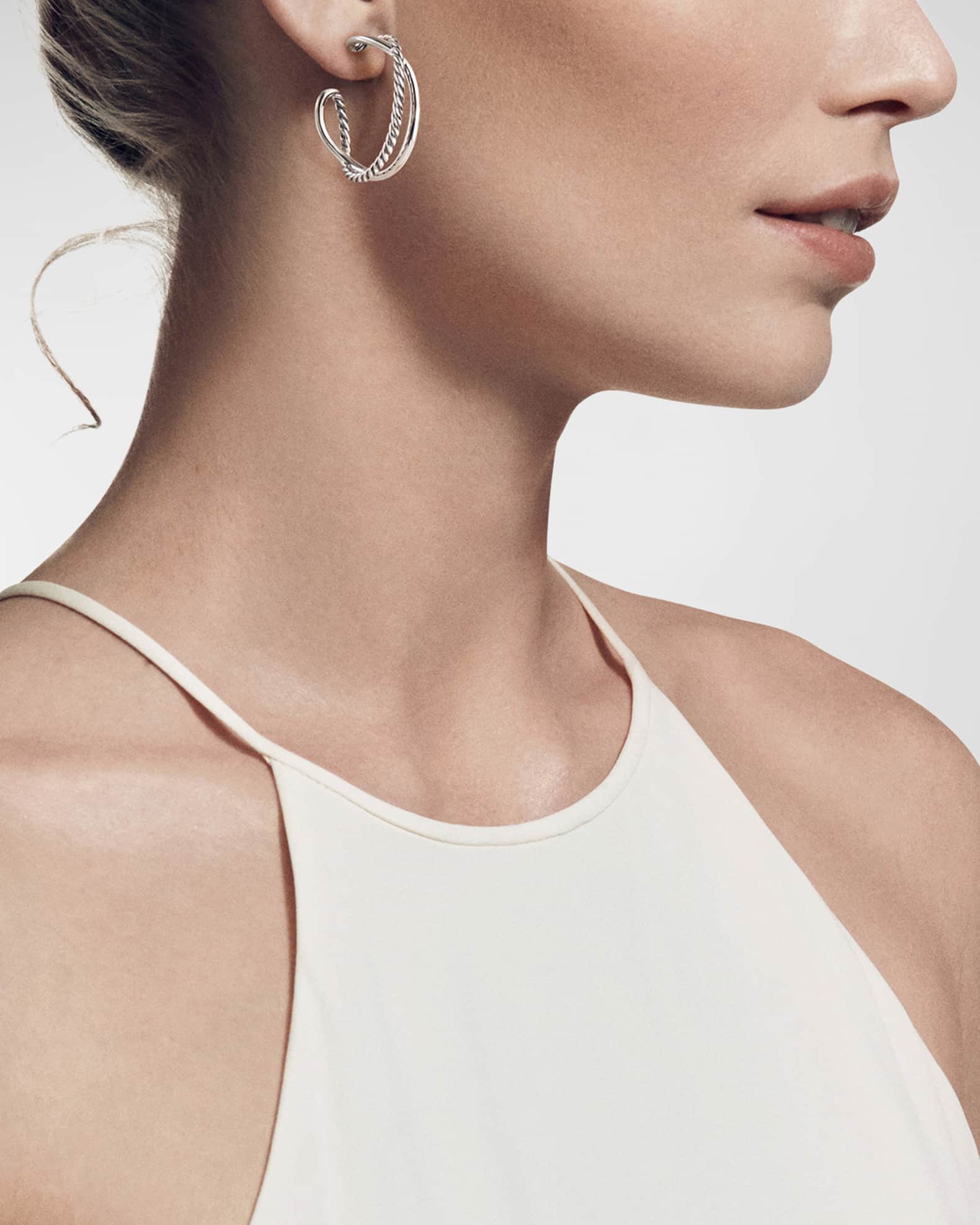 Crossover Hoop Earrings 1