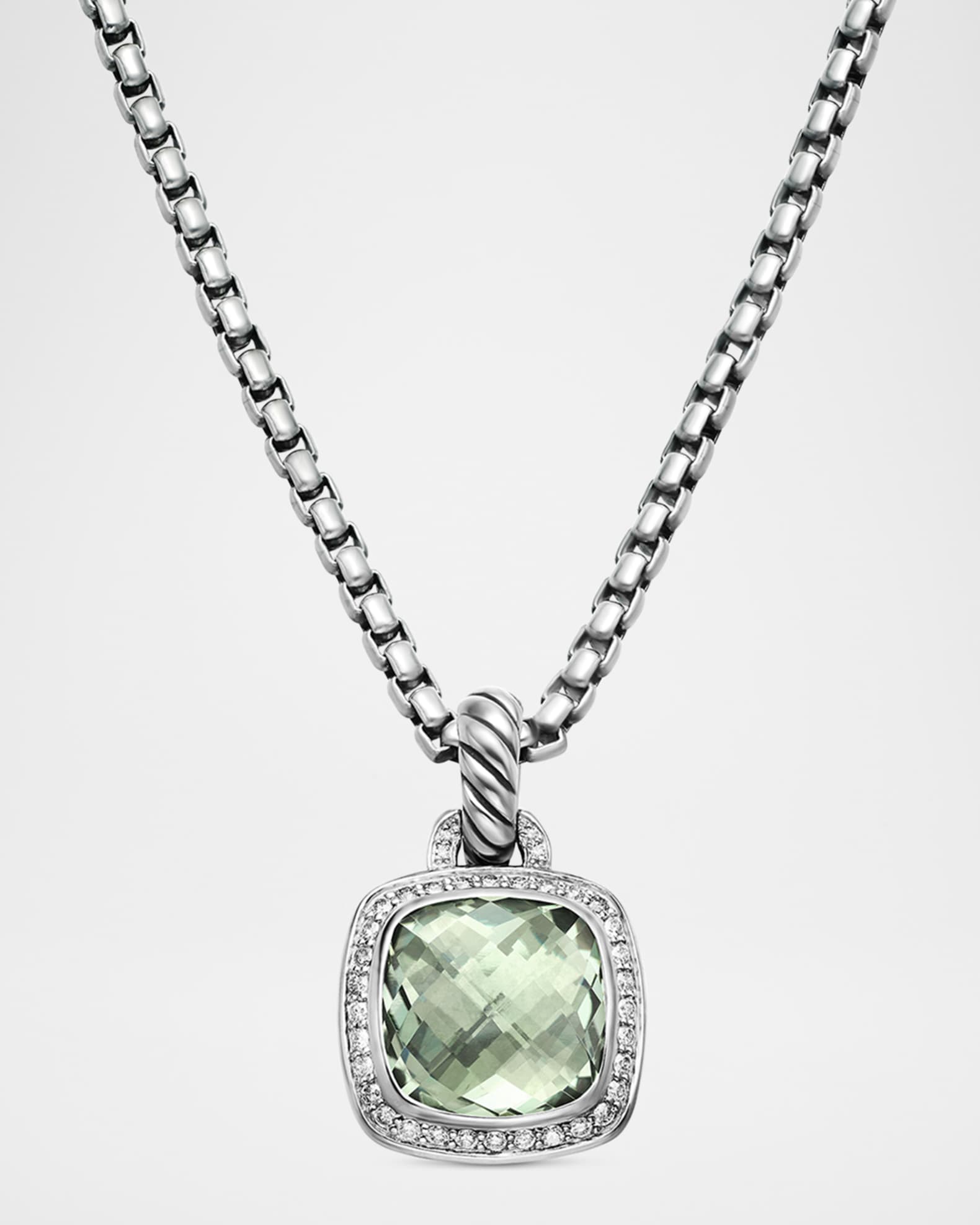 Albion Pendant with Diamonds in Silver 0