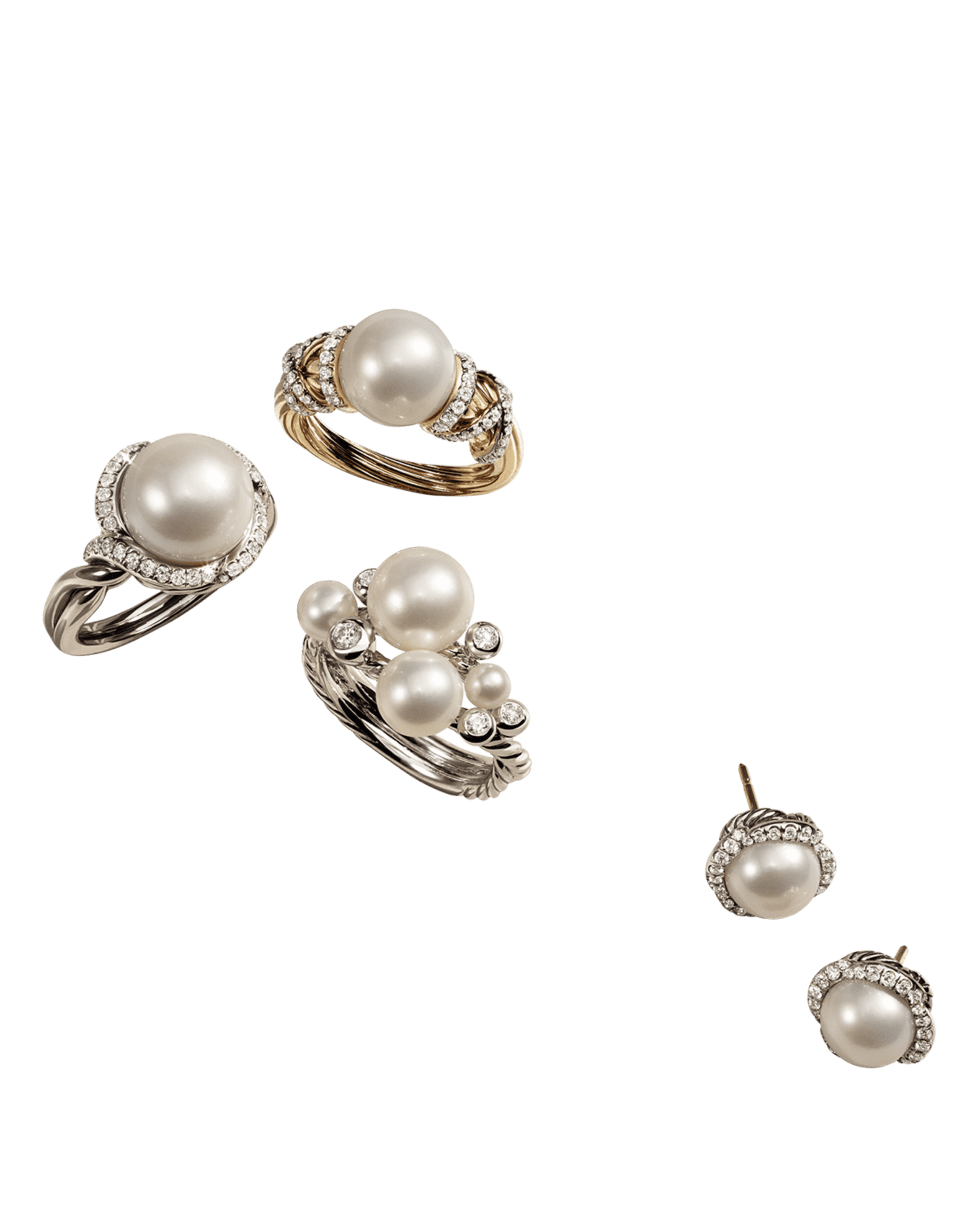 David Yurman Cerise Pearl Earring with Diamonds | Neiman Marcus