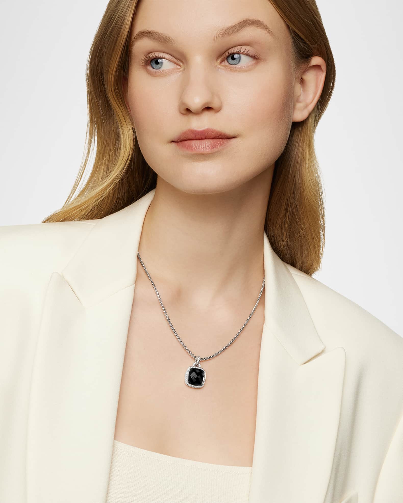 Albion Pendant with Diamonds in Silver Neiman Marcus