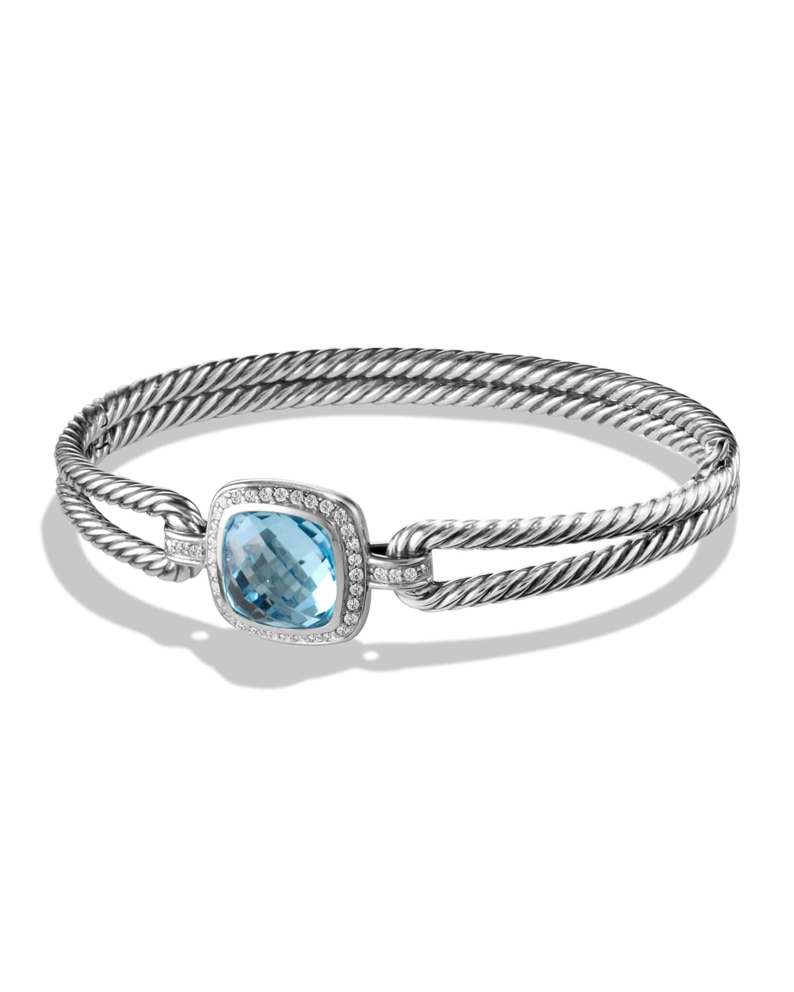 Albion Prasiolite Bracelet with Diamonds