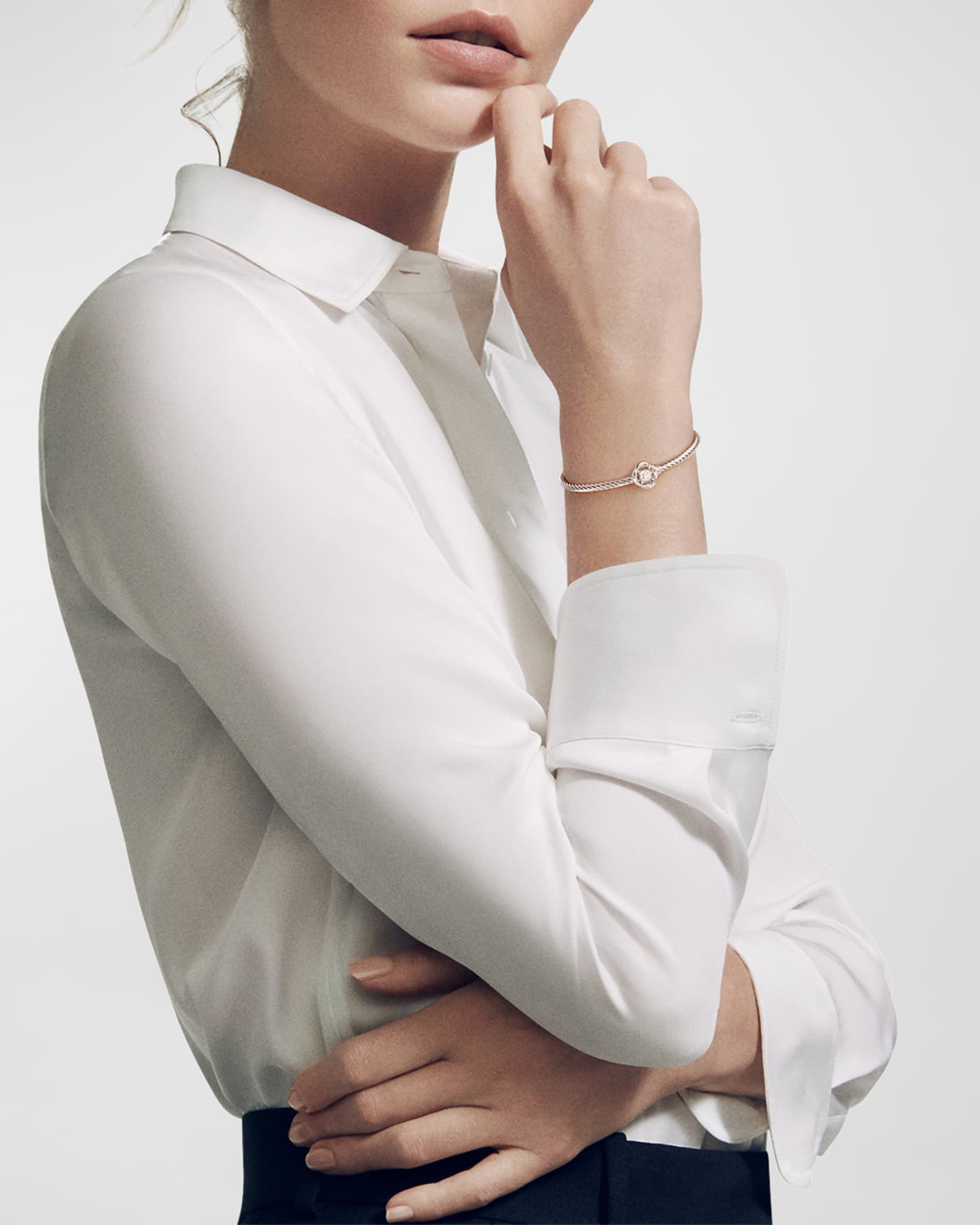 David yurman infinity bracelet with diamonds discount