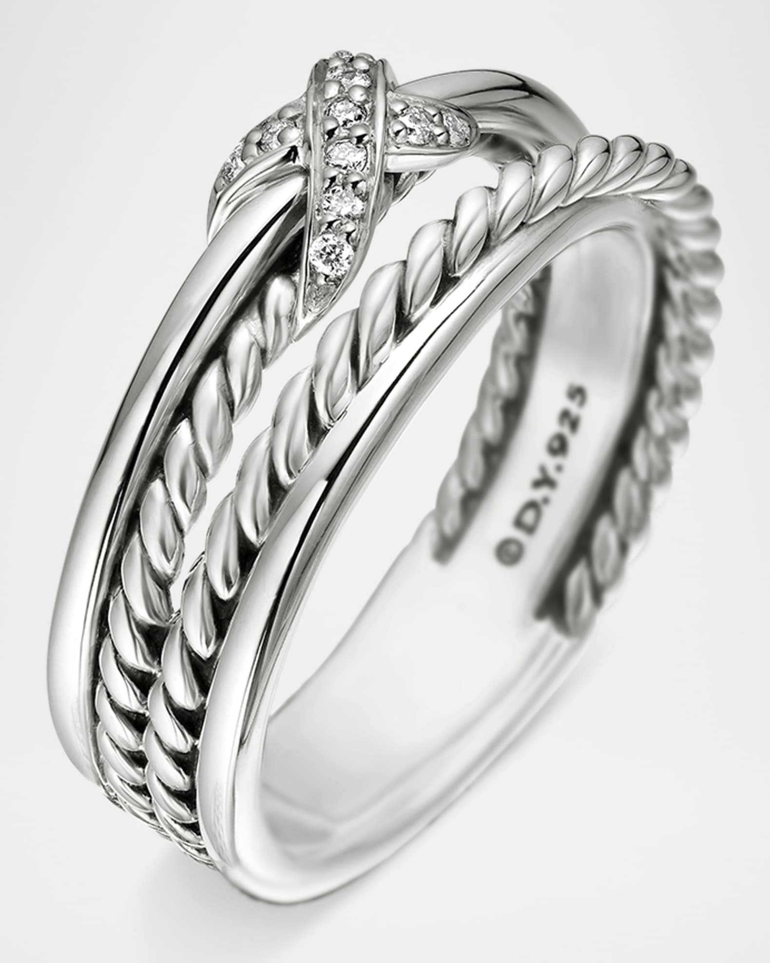 David yurman x collection ring with diamonds deals