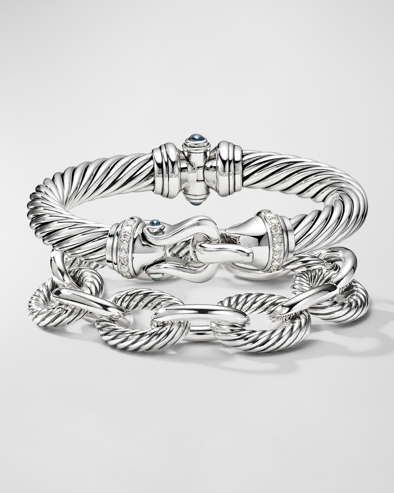 David Yurman Oval Extra Large Link Bracelet | Neiman Marcus