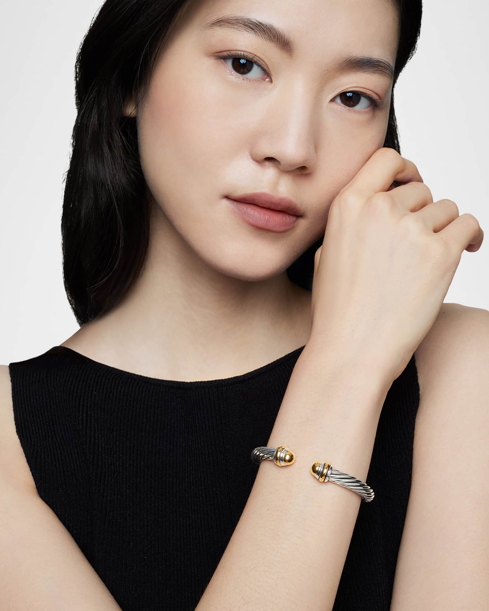 7mm Cable Bracelet in Silver 1
