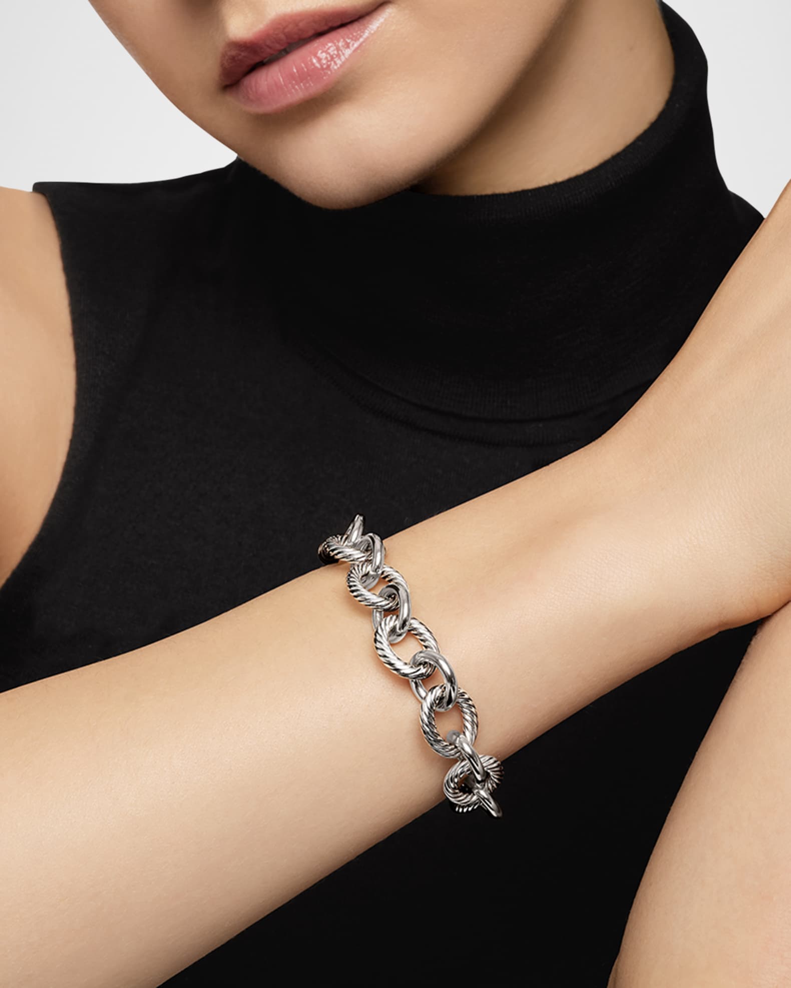 David Yurman 12mm Large Oval Link Bracelet Neiman Marcus
