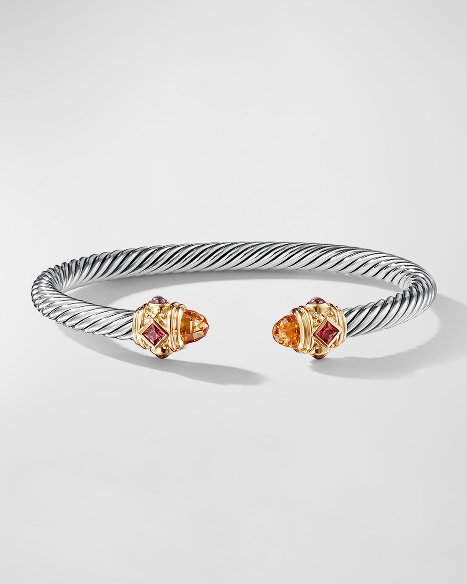 David Yurman Renaissance Bracelet with Gemstone and 14K Gold in Silver ...