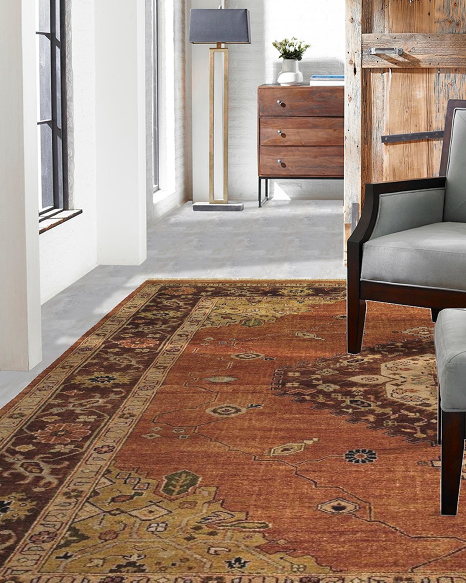 Haven & Loom Medallion Hand Knotted Rug 9' x 12' | Neiman Marcus