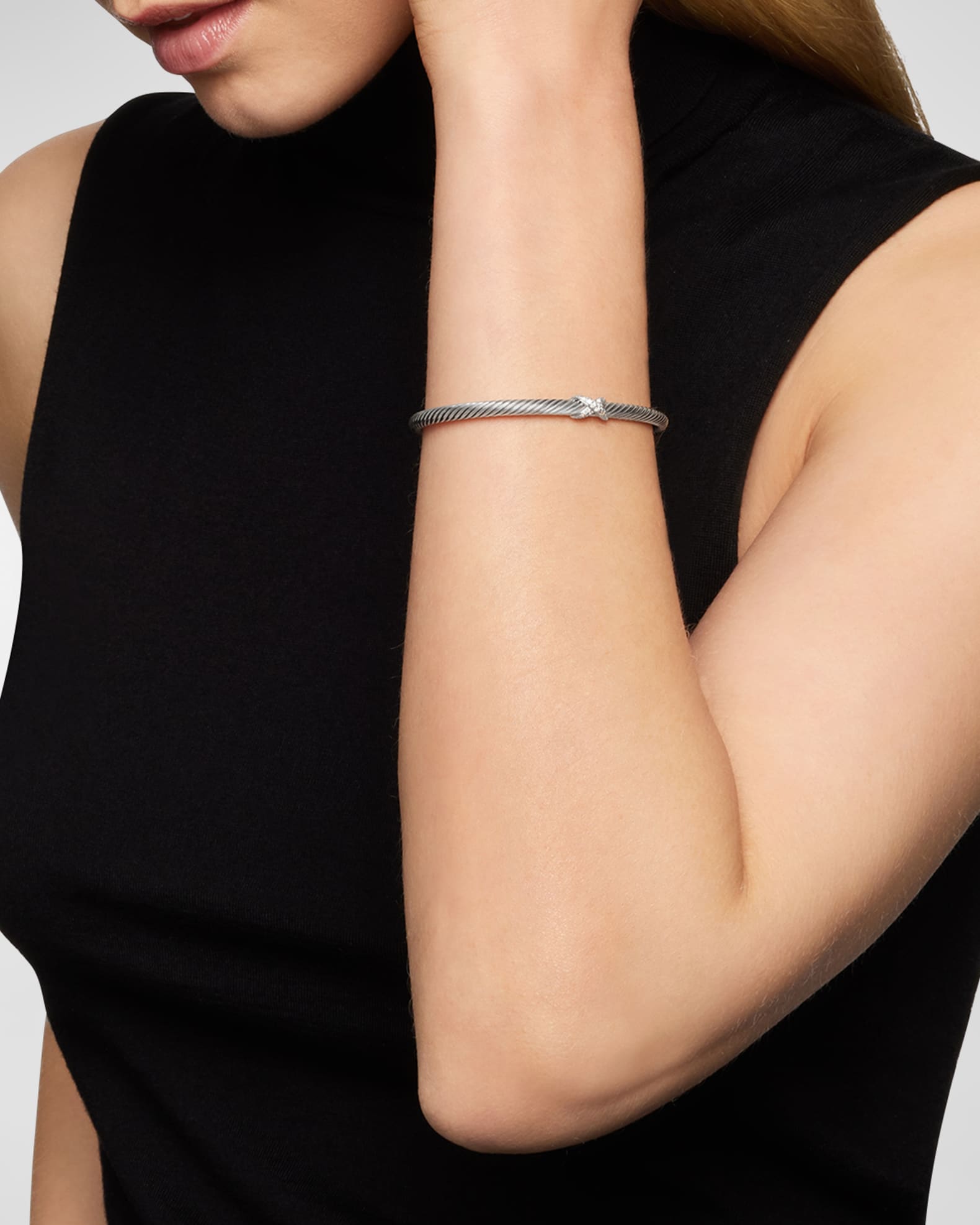 X Bracelet with Diamonds 1