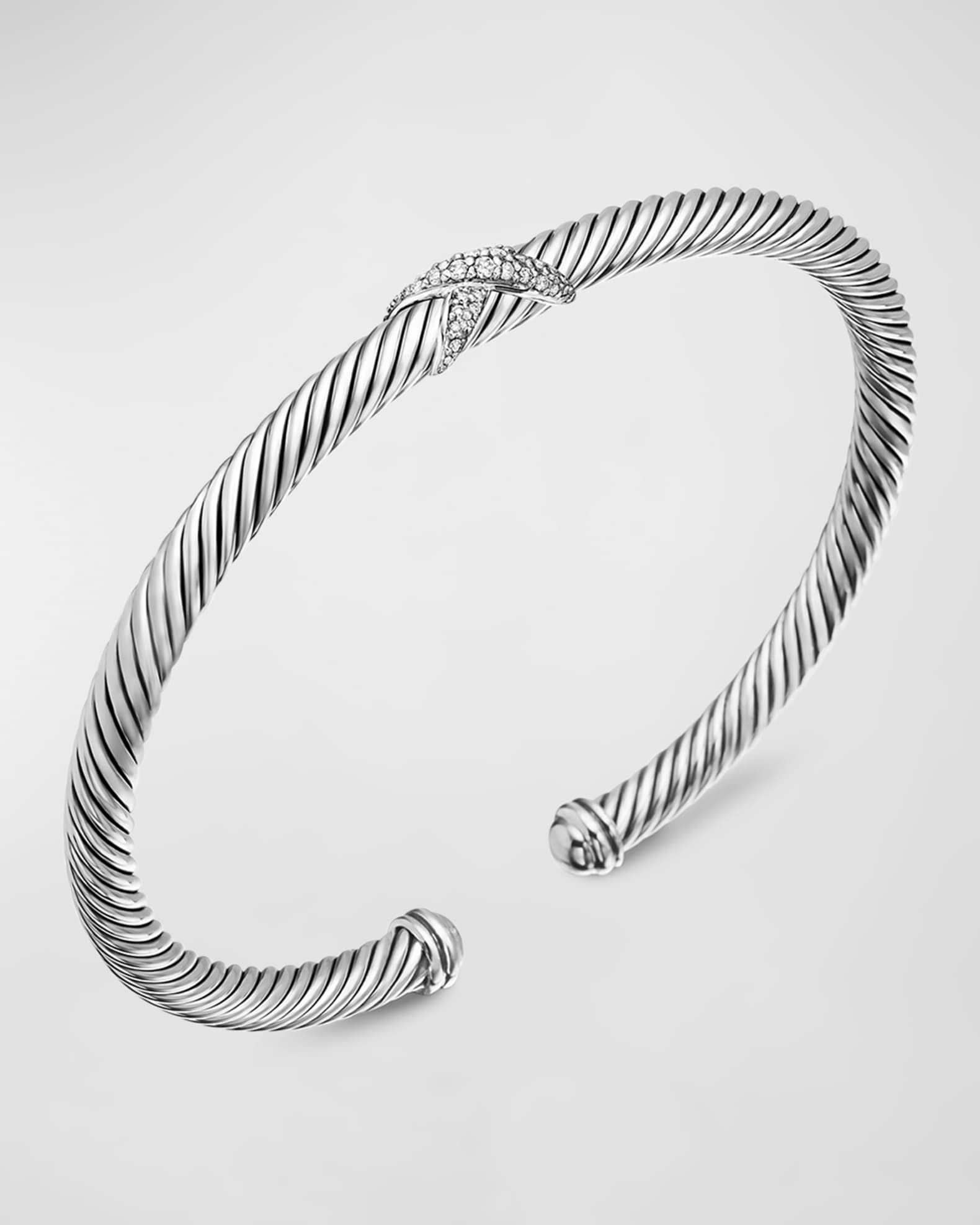 David Yurman X Bracelet with Diamonds Neiman Marcus